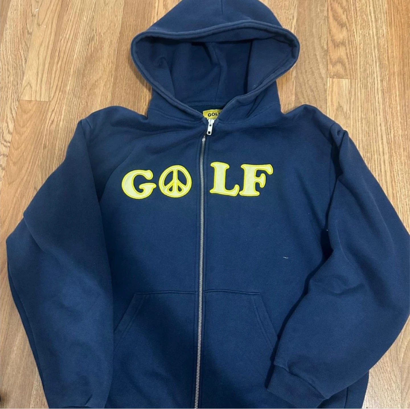 Golf Wang Peace Symbol Navy Blue Hoodie - Size L