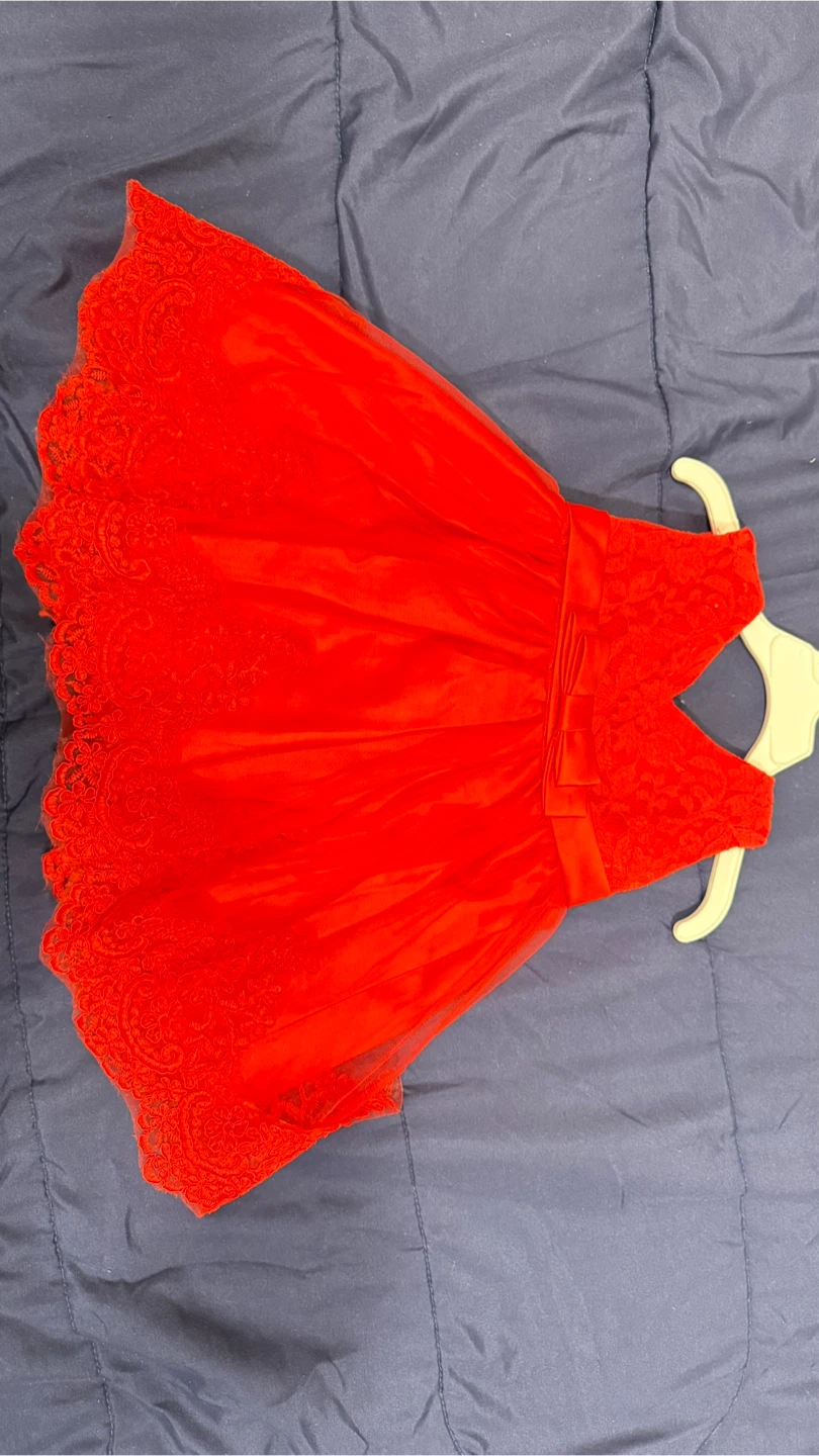 Red Baby Dress - Size 12M