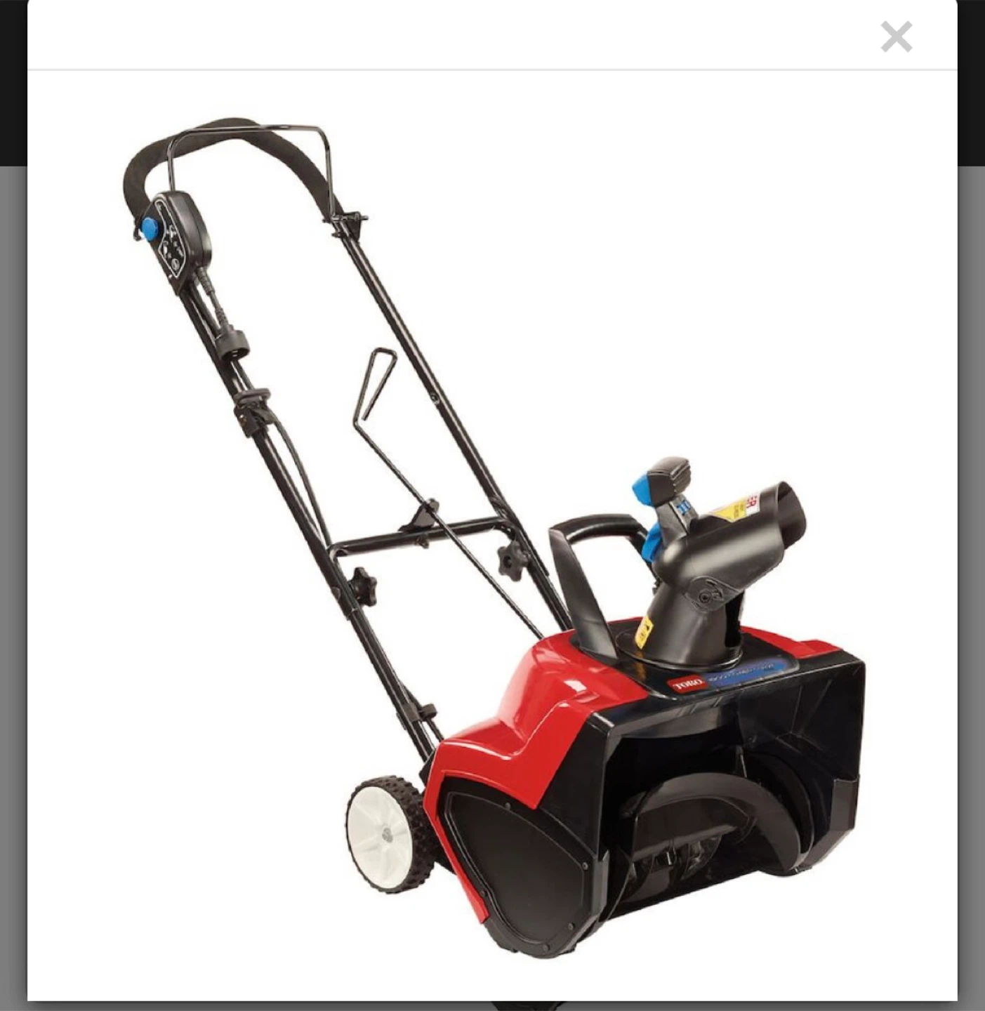 Toro 1800 Power Curve Electric Snowblower - Like New! - photo 2
