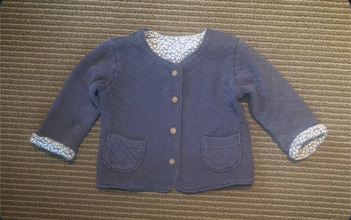 Baby Cardigans, Shirt & cap, and Romper Size 2-9 months bundle - photo 4