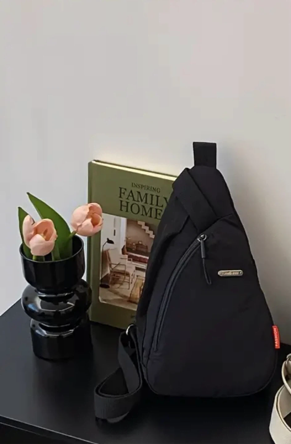 NEW! Jing Pin Black Sling Bag