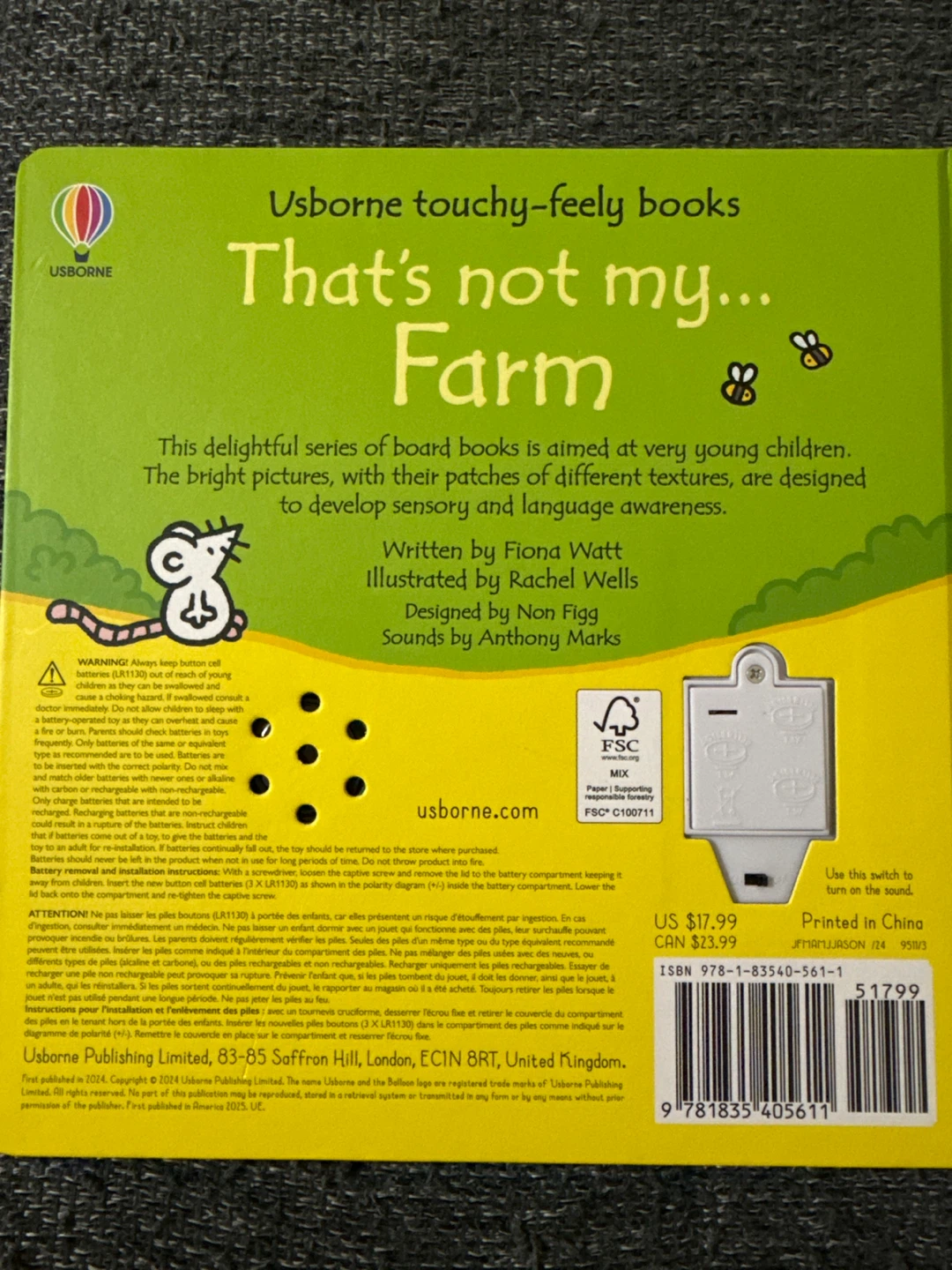 Usborne Touchy-Feely That's Not My... Farm Book - photo 2