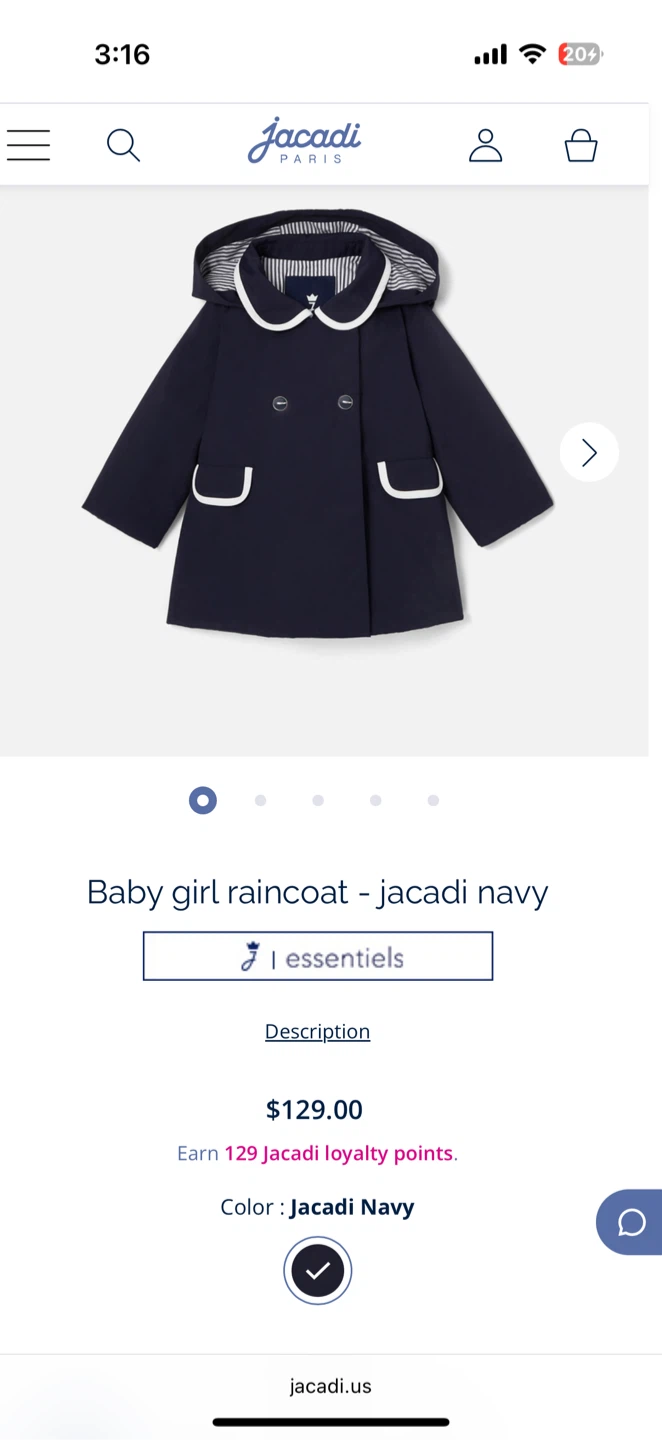 Jacadi Paris Baby girl Raincoat - New - photo 5