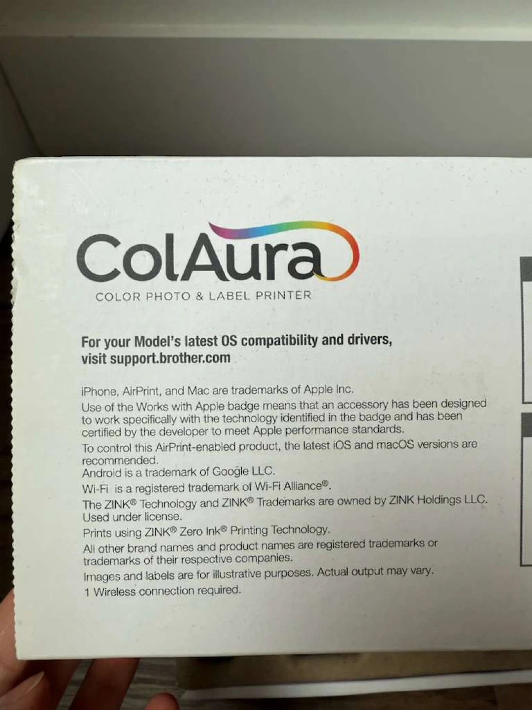 Brother ColAura Color Photo & Label Printer - photo 3