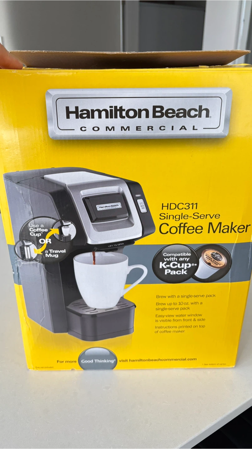 Hamilton Beach HDC311 Single-Serve Coffee Maker - New in Box!