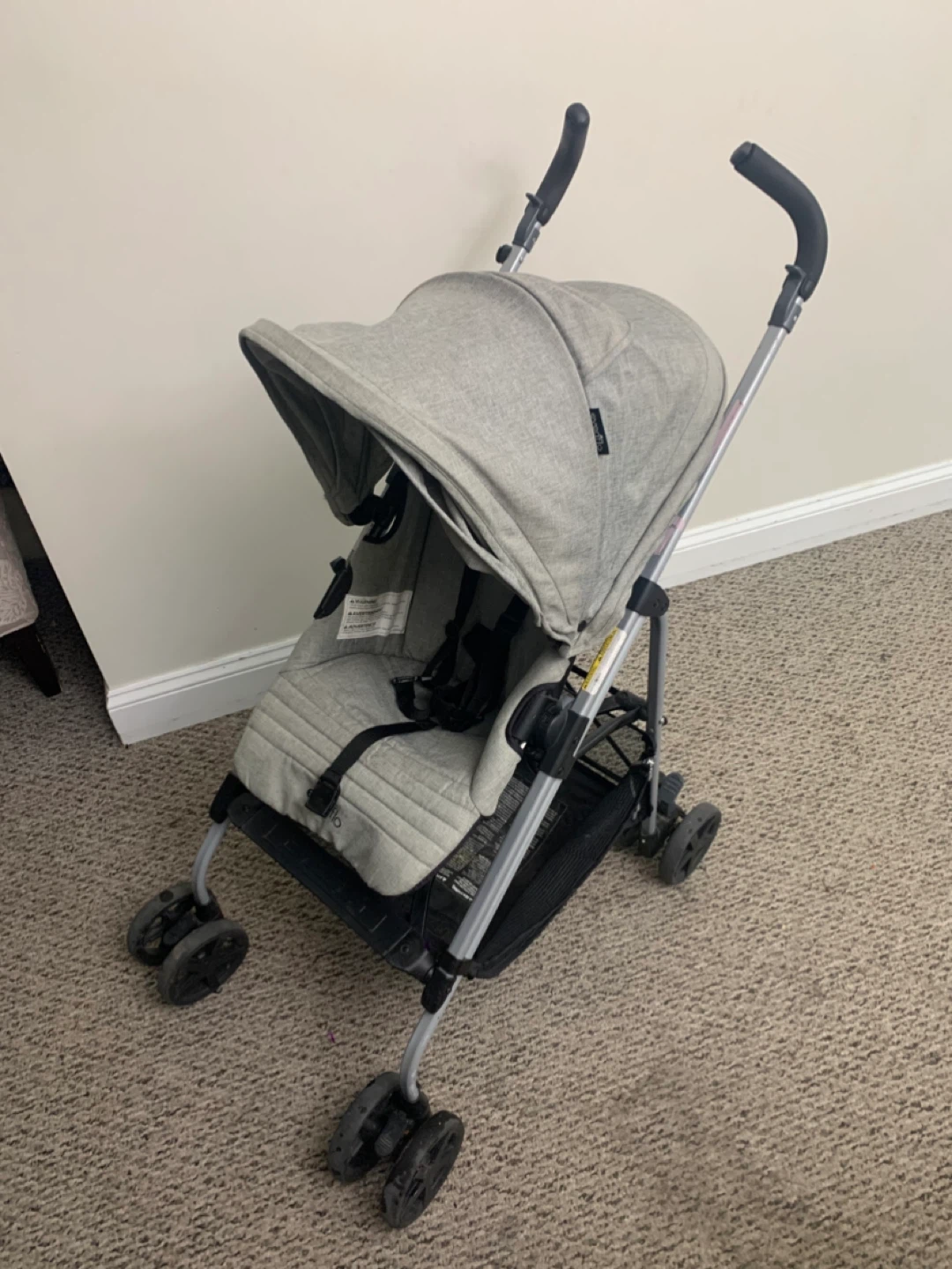 Stroller - Reversible - Evolur Lightweight Grey Baby Strollers