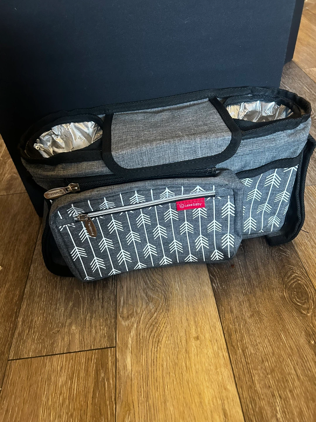 LekeBaby Stroller Organizer Bag - Grey