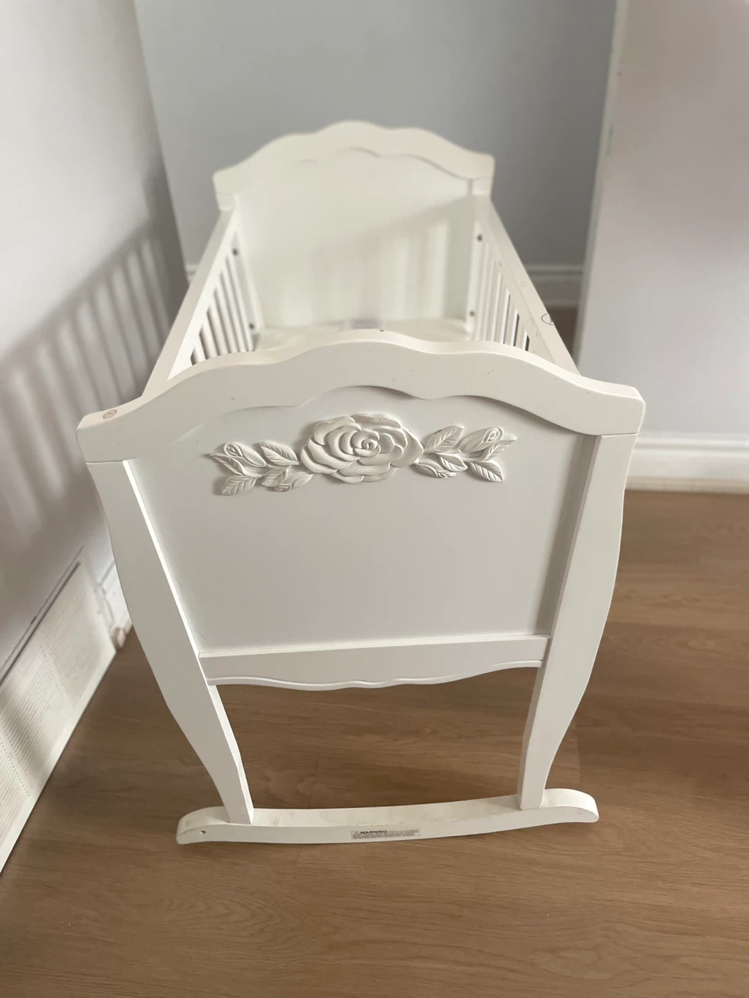 White Baby Cradle Bassinet - photo 4
