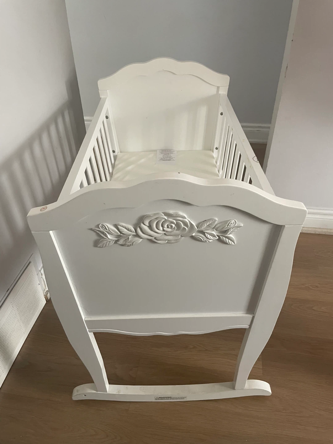 White Baby Cradle Bassinet - photo 3