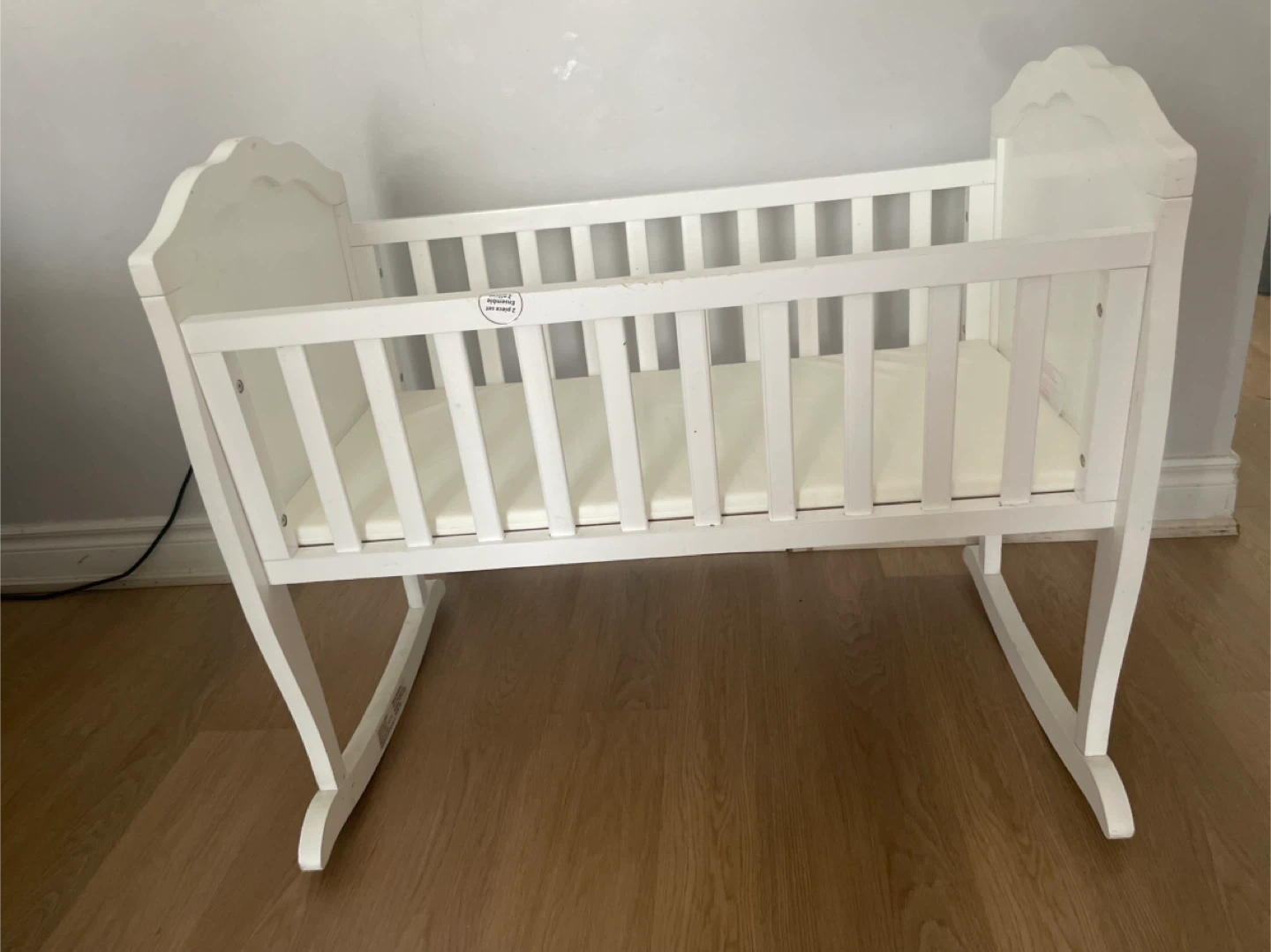 White Baby Cradle Bassinet