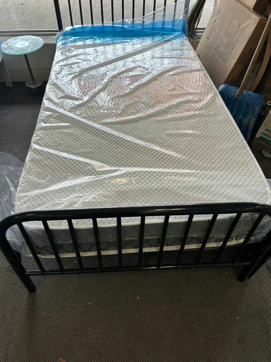 Twin Size Bed Frame and Mattress - photo 2