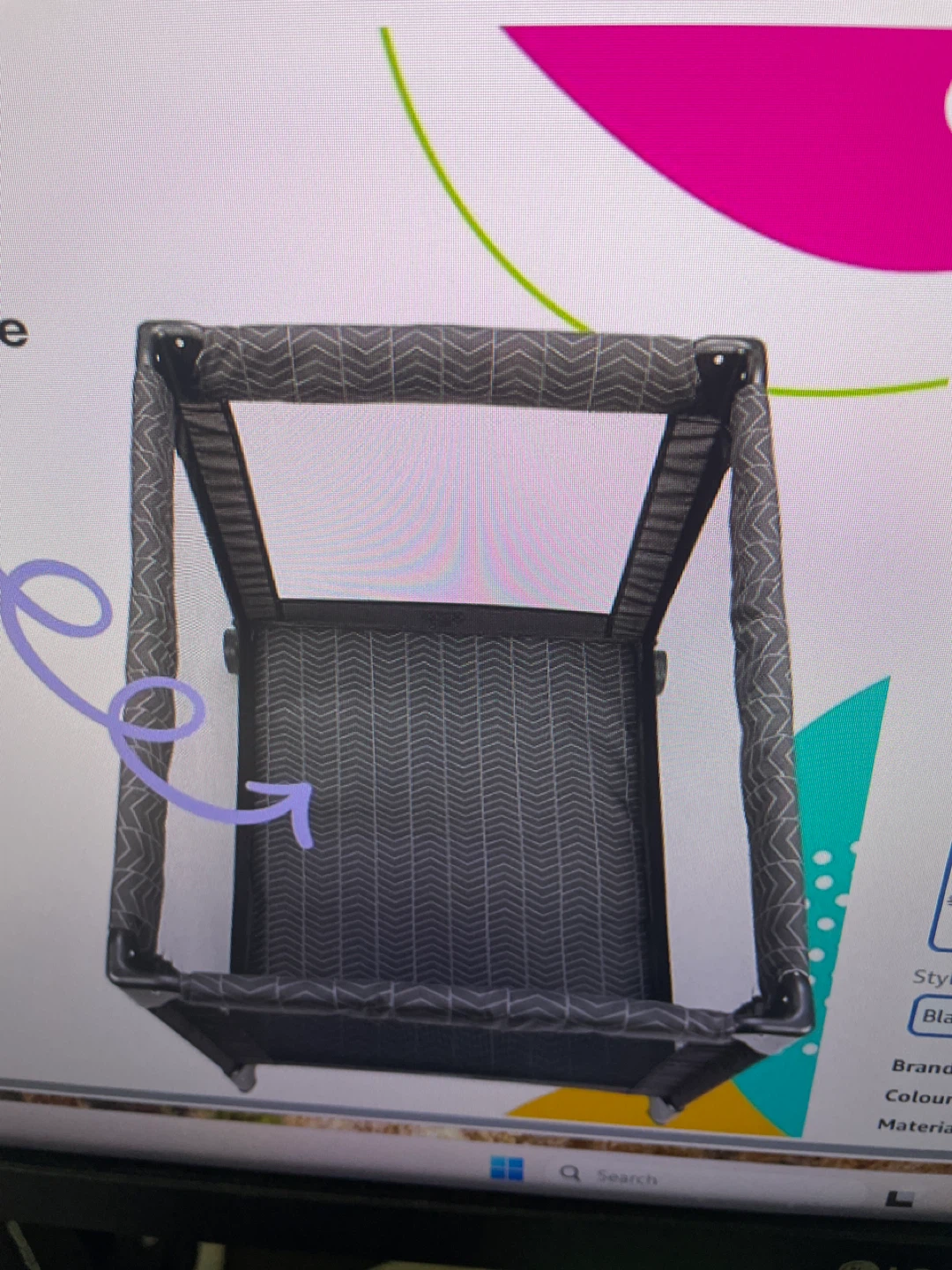 Cosco FunSport Deluxe Playard - Black - photo 5