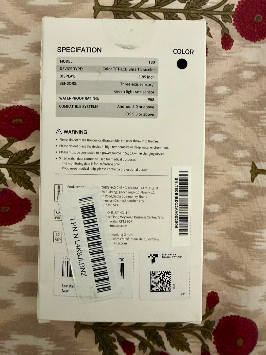 New Puqo T80 Smart Watch - Fitness Tracker - photo 4