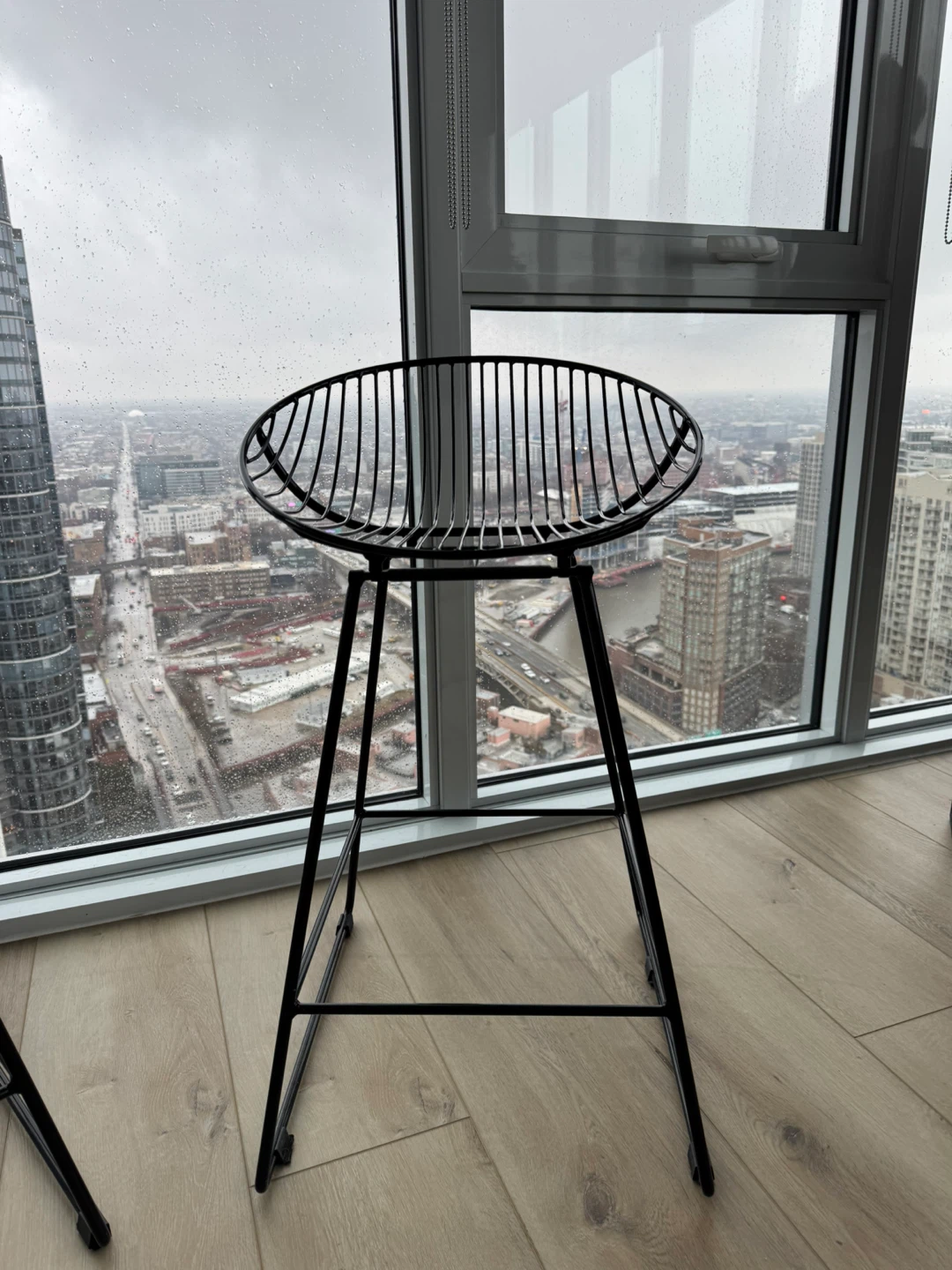 Black Wire Counter Stools - Set of 2 - photo 3