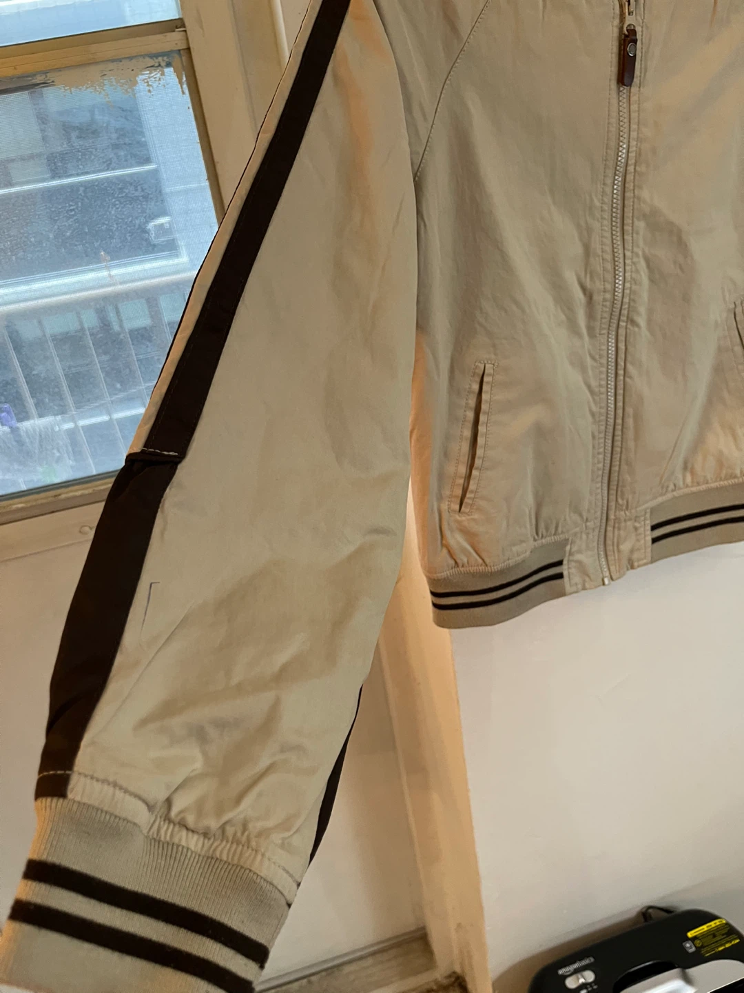 Allen Solly Beige Bomber Jacket - Size L - photo 4