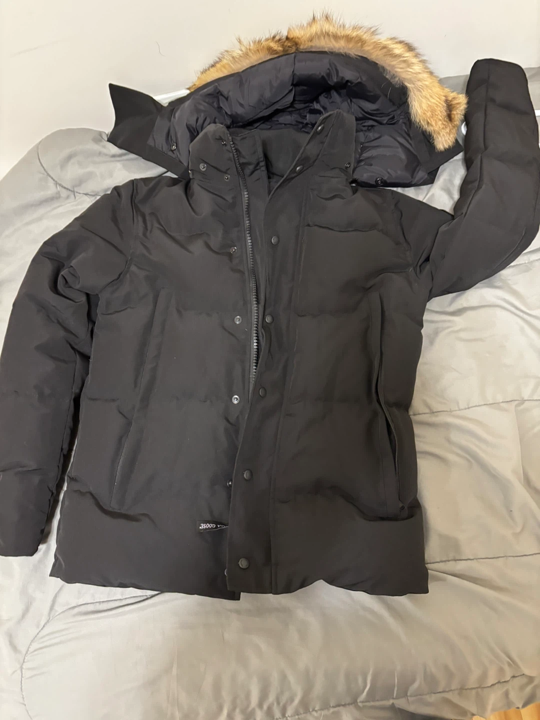 Canada Goose Black Down Parka - Size M