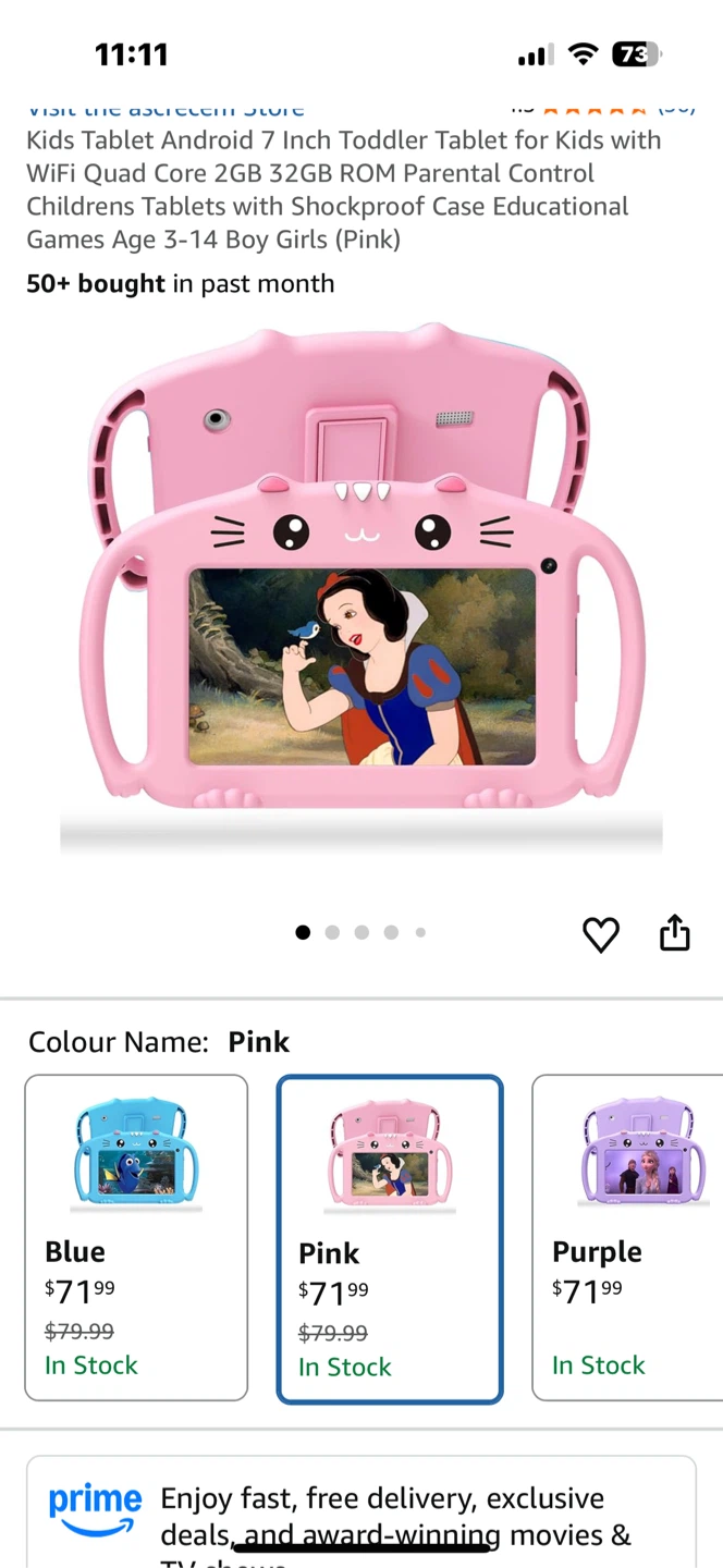Ascrecem Kids Tablet - purple and blue  🧡 - photo 2