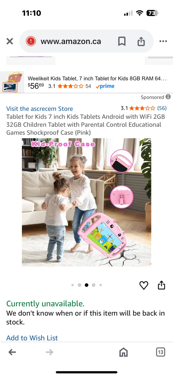 Ascrecem Kids Tablet - purple and blue  🧡 - photo 3