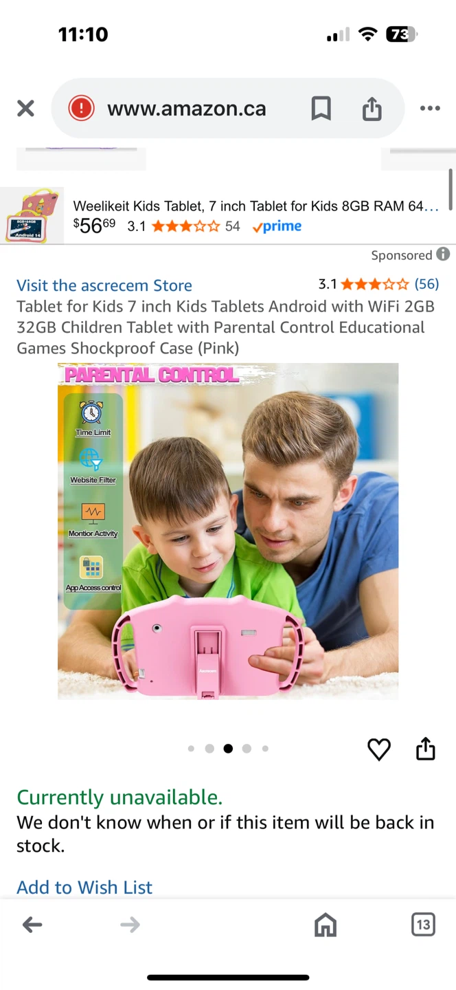 Ascrecem Kids Tablet - purple and blue  🧡 - photo 4