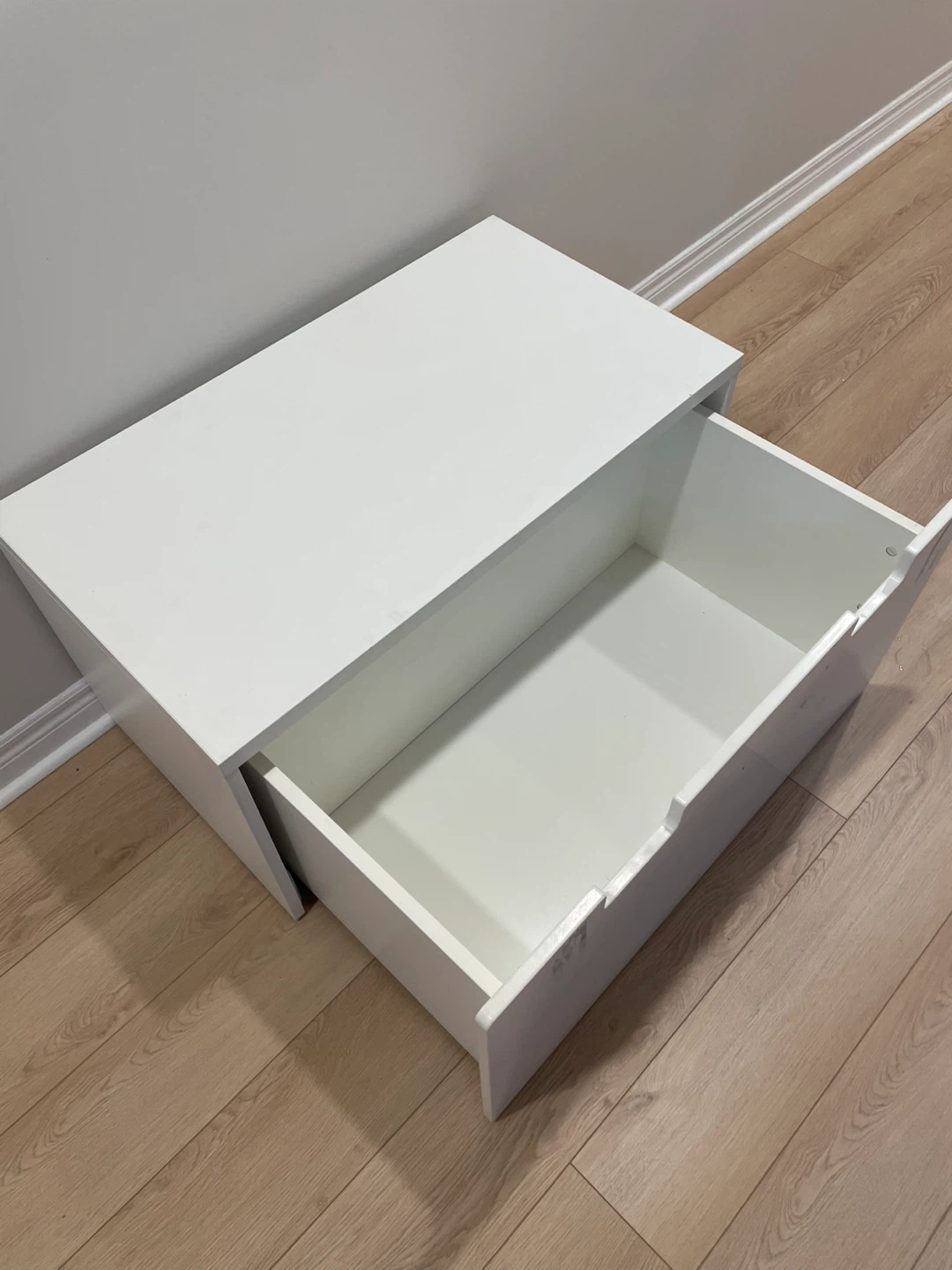 White Storage Box with Drawer IKEA - photo 2