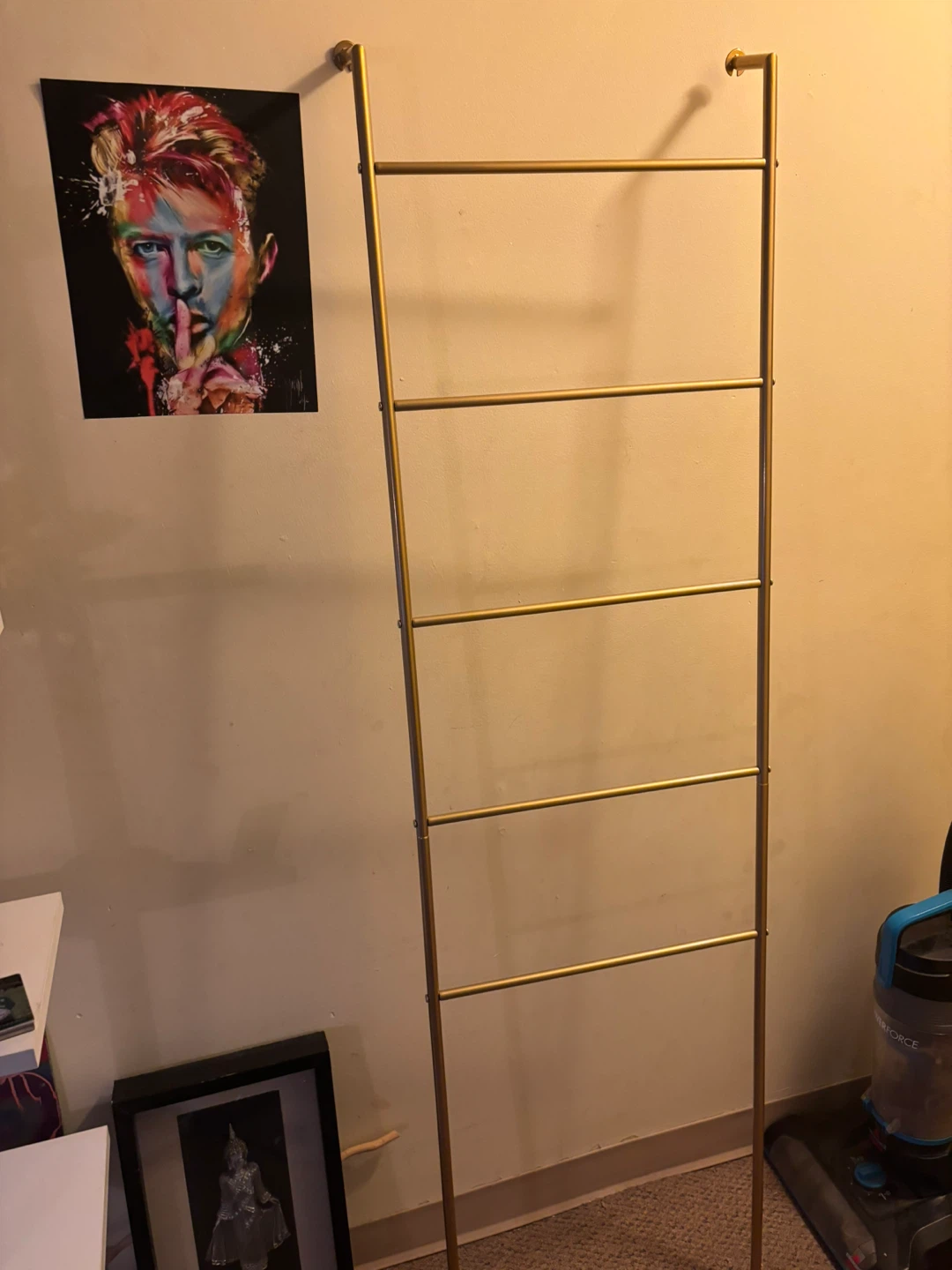Gold Metal Decorative Ladder
