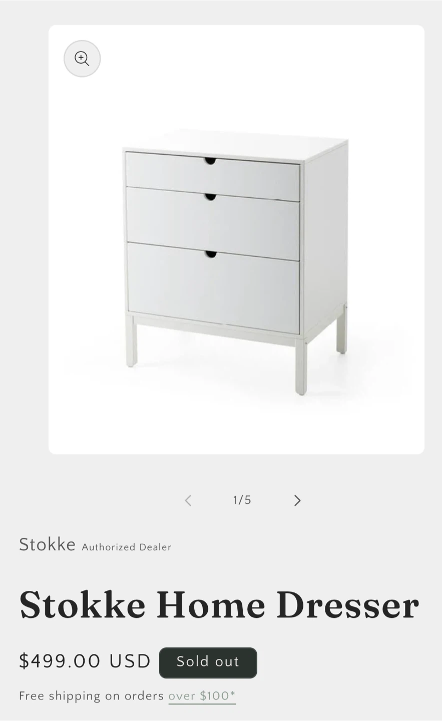 Stokke Home Dresser - White - photo 2