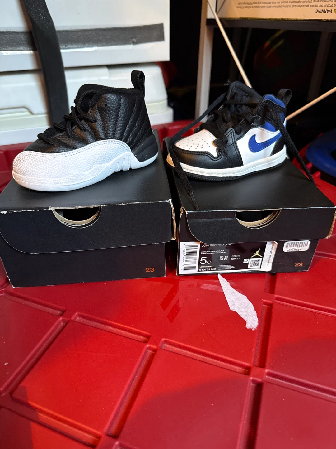 Jordan 1 & 12 Toddler Shoes - Size 5C