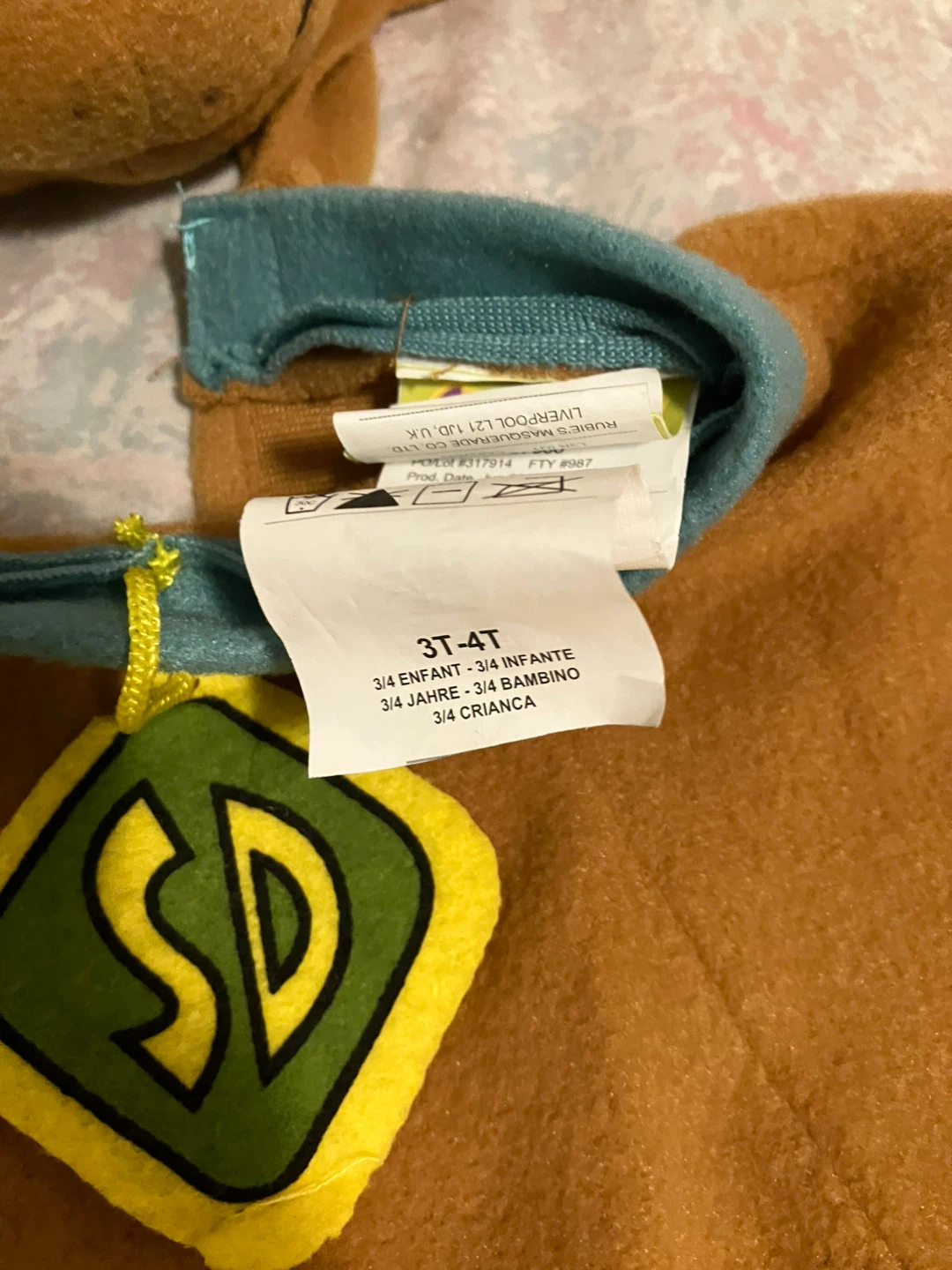 Scooby Doo Costume - Size 3T-4T - photo 2