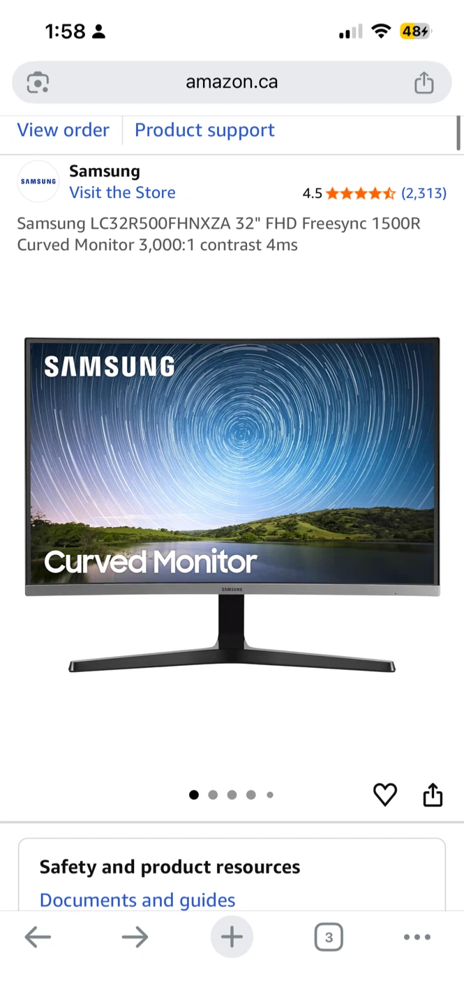 Samsung 32” Curved Monitor - photo 2