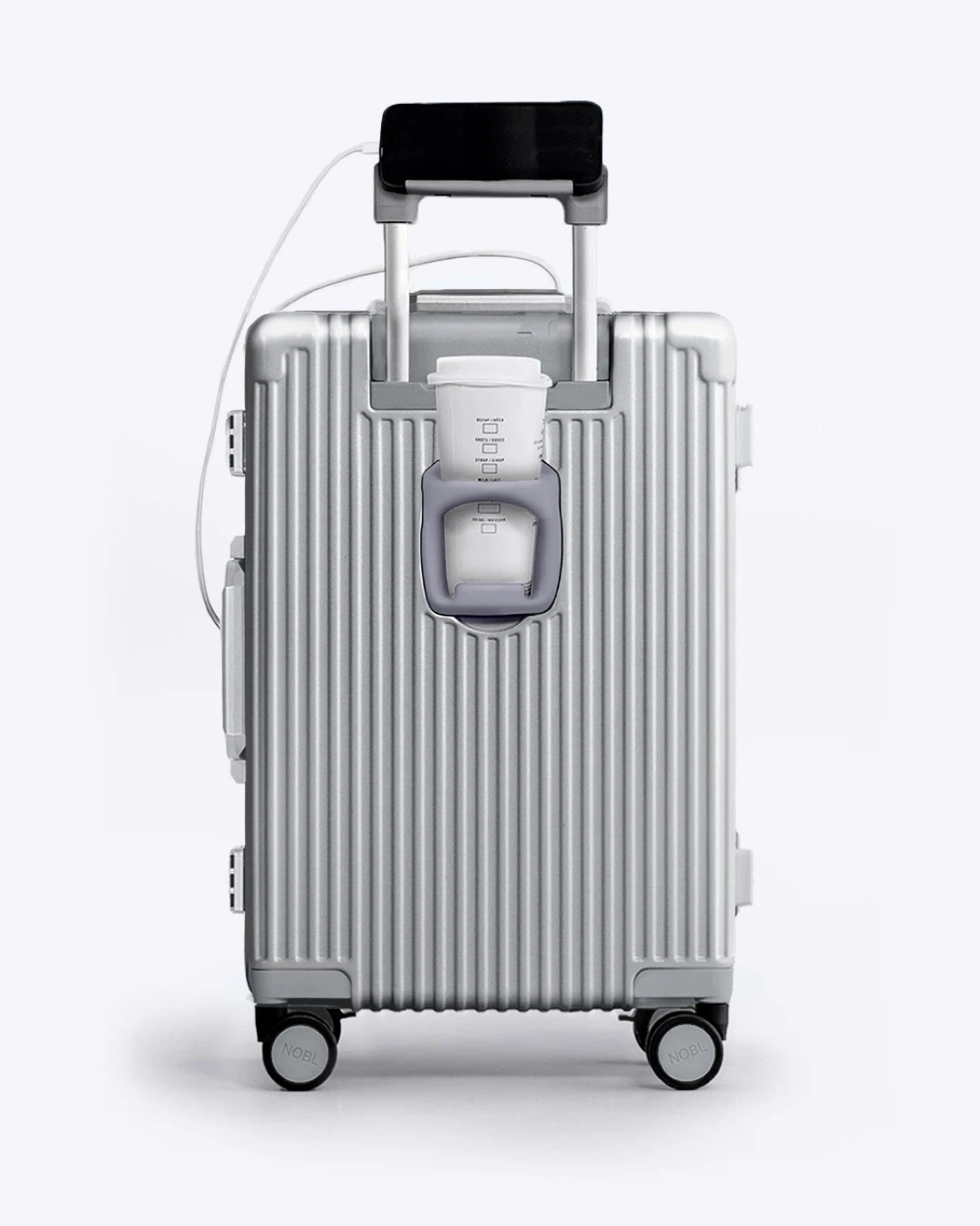 NOBL Aluminum Carry-On Luggage - Silver - New in Box! - photo 5