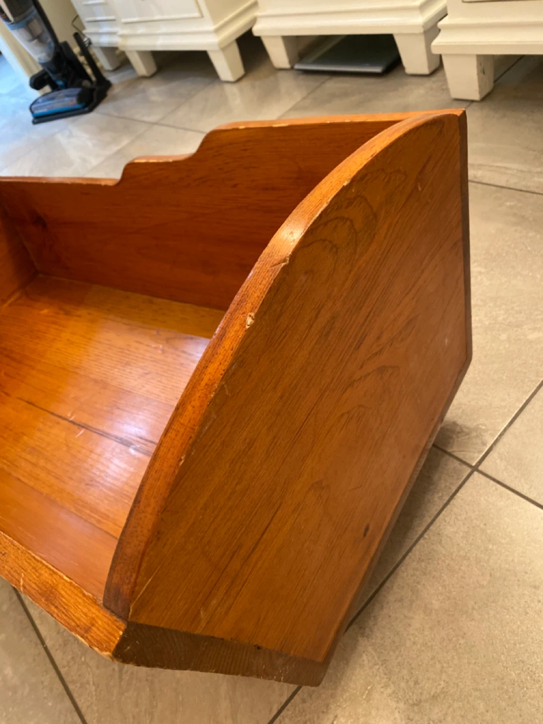 Vintage Wooden Cradle - photo 3