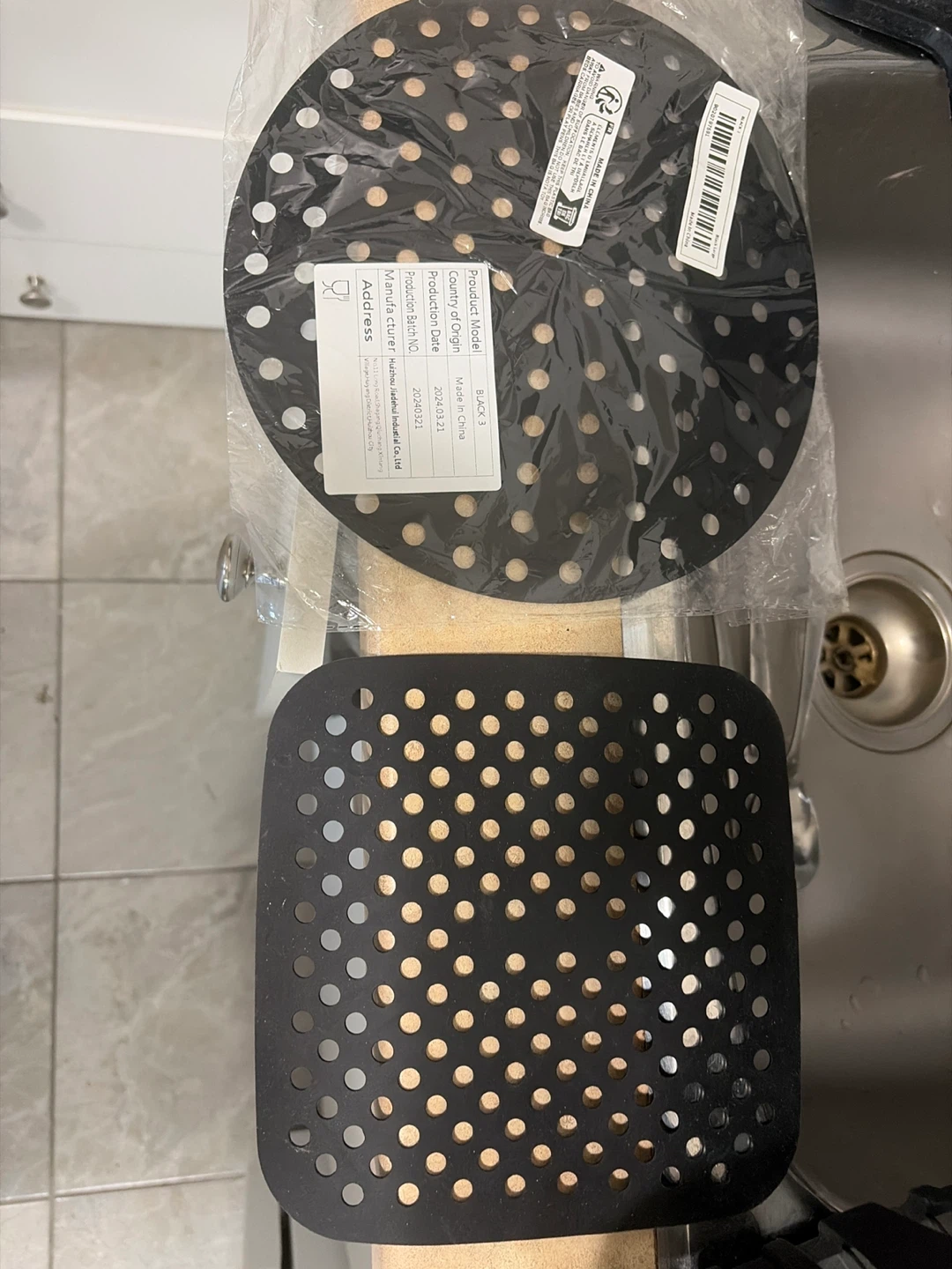 Air Fryer Silicone Liners - Round & Square, NEW