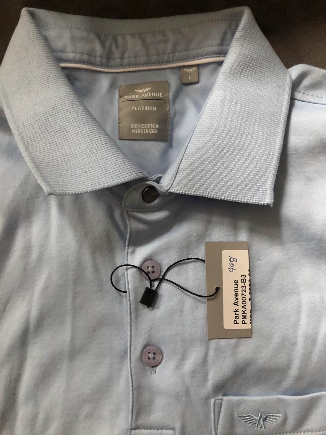 Park Avenue Platinum Polo Shirt - Size L