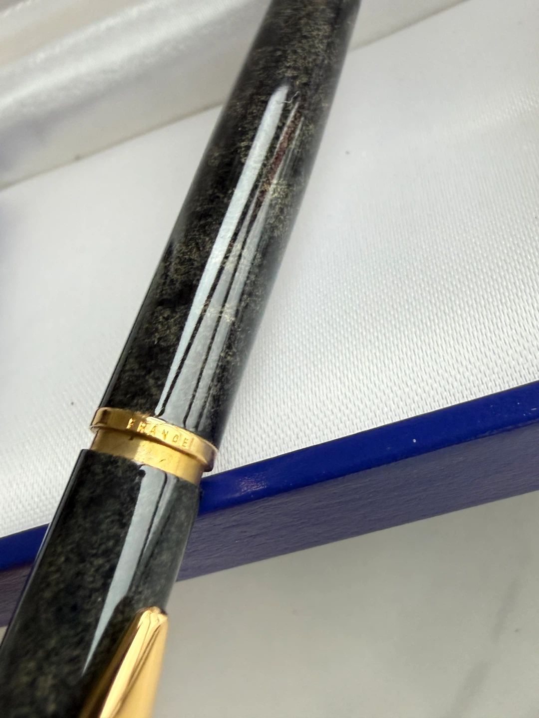 Waterman France Charcoal Gray Marble Ballpoint Pen Balck - photo 4