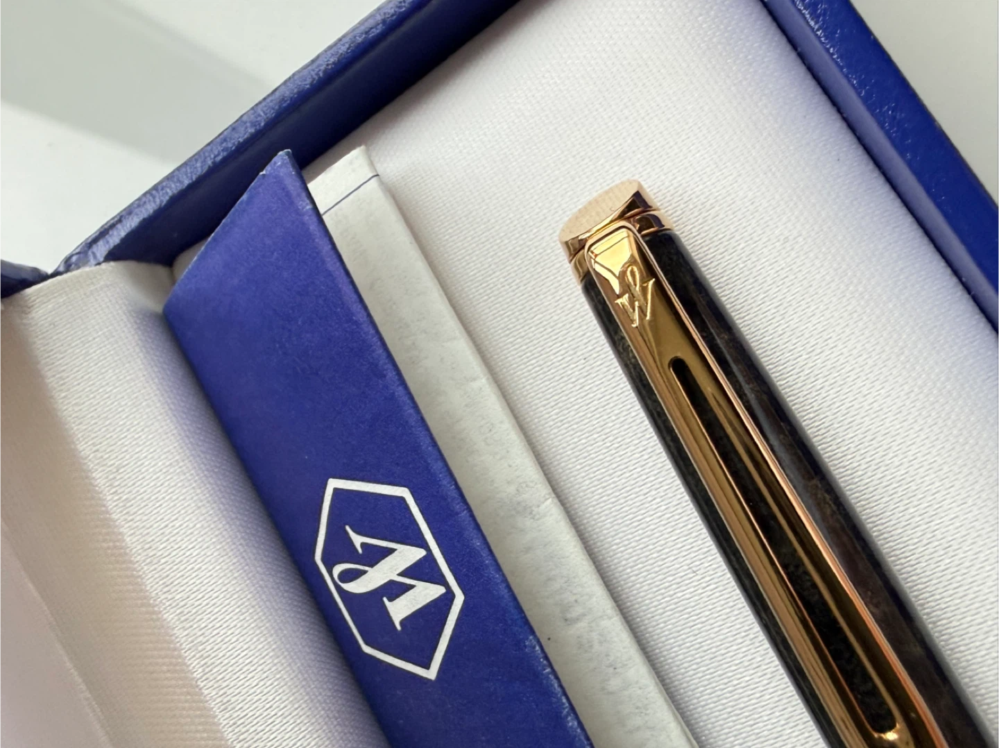 Waterman France Charcoal Gray Marble Ballpoint Pen Balck - photo 3
