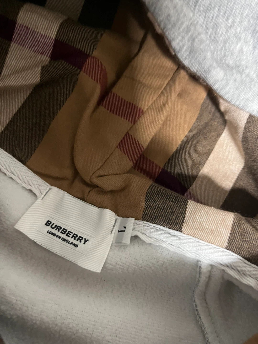 Burberry Grey Cotton Hoodie Size L - photo 3