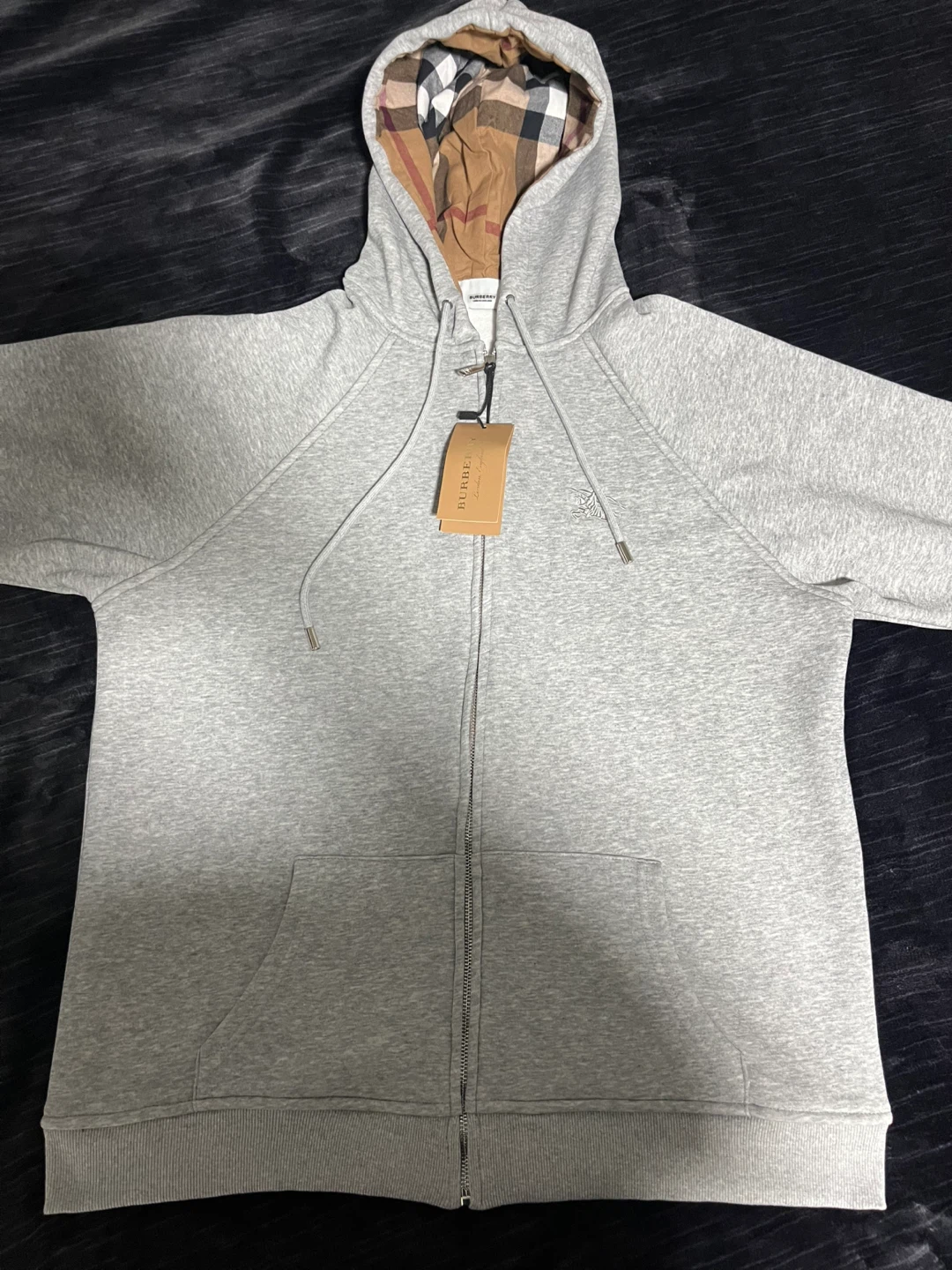 Burberry Grey Cotton Hoodie Size L - photo 5