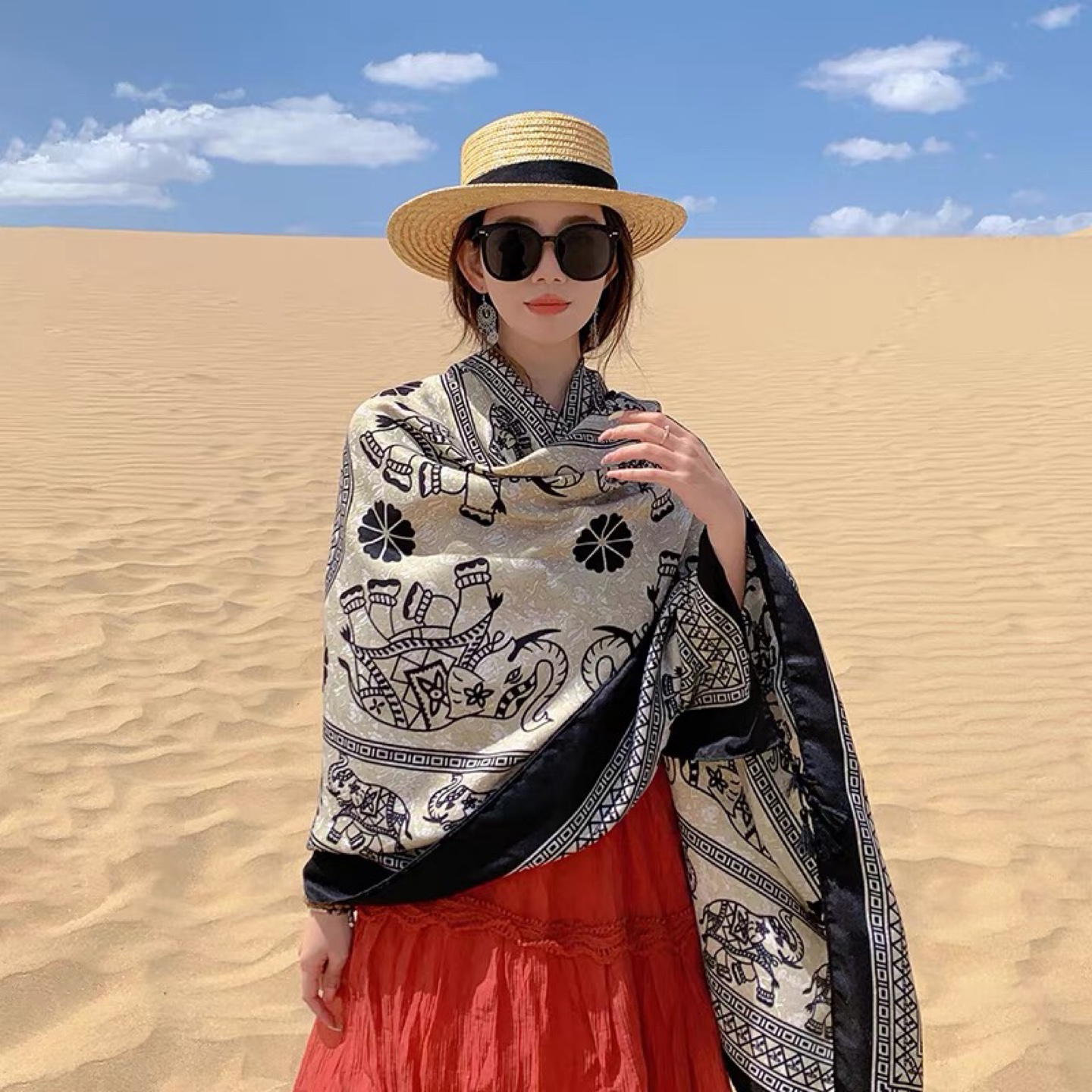 Elephant Print Scarf
