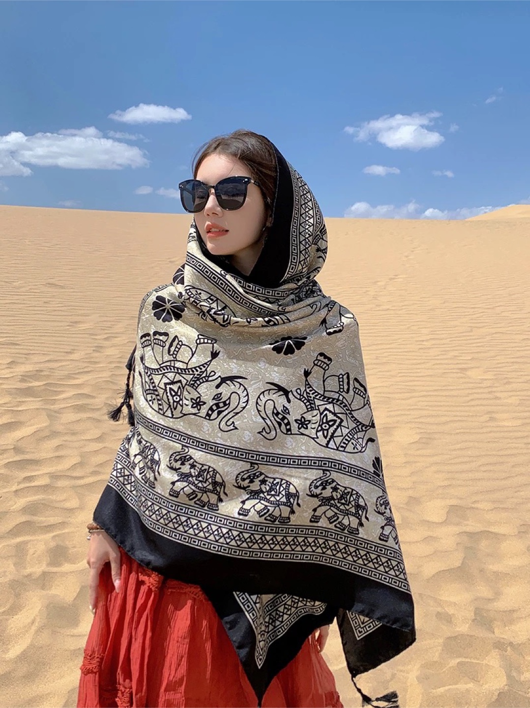 Elephant Print Scarf - photo 2