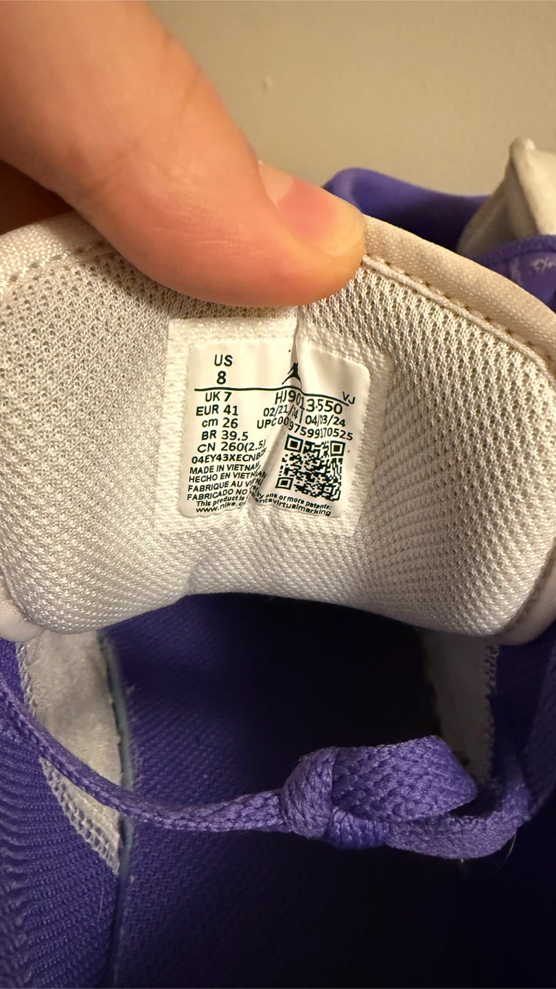 Nike Air Jordan 1 Low Purple/Aqua Size 8 - photo 2