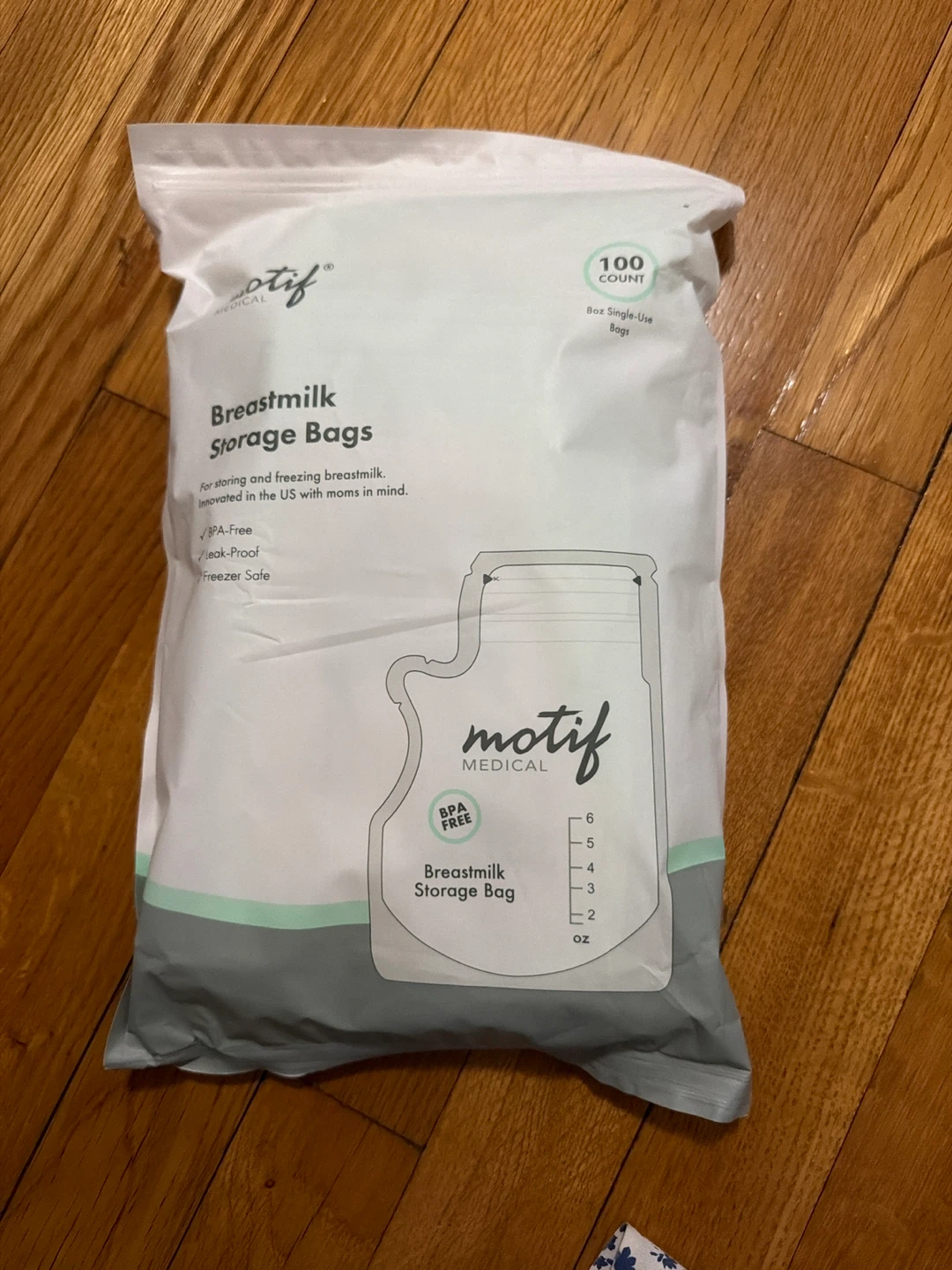 Motif Medical Breastmilk Storage Bags - 100 Count