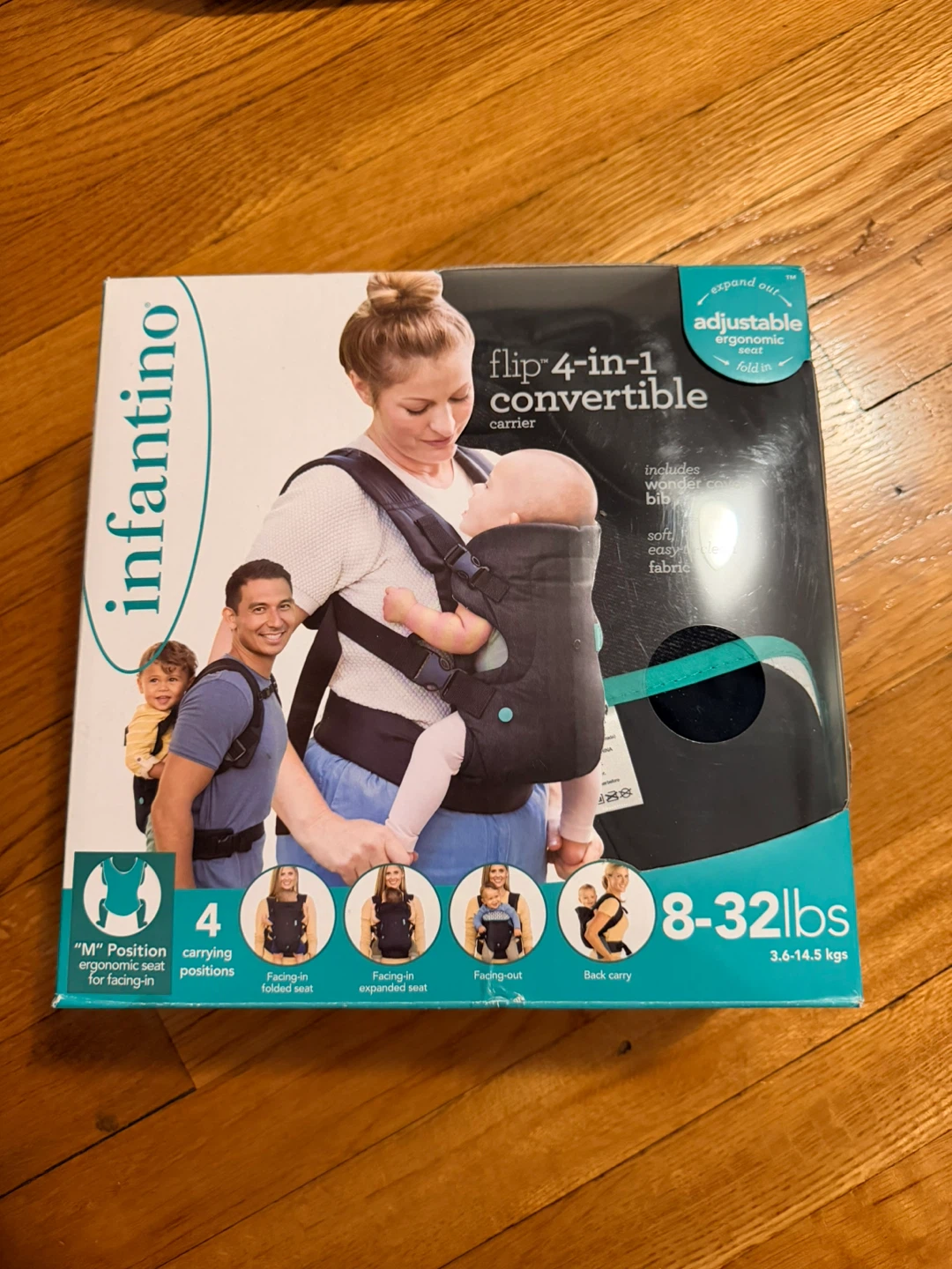 Infantino Flip 4-in-1 Convertible Carrier (8-32lbs)