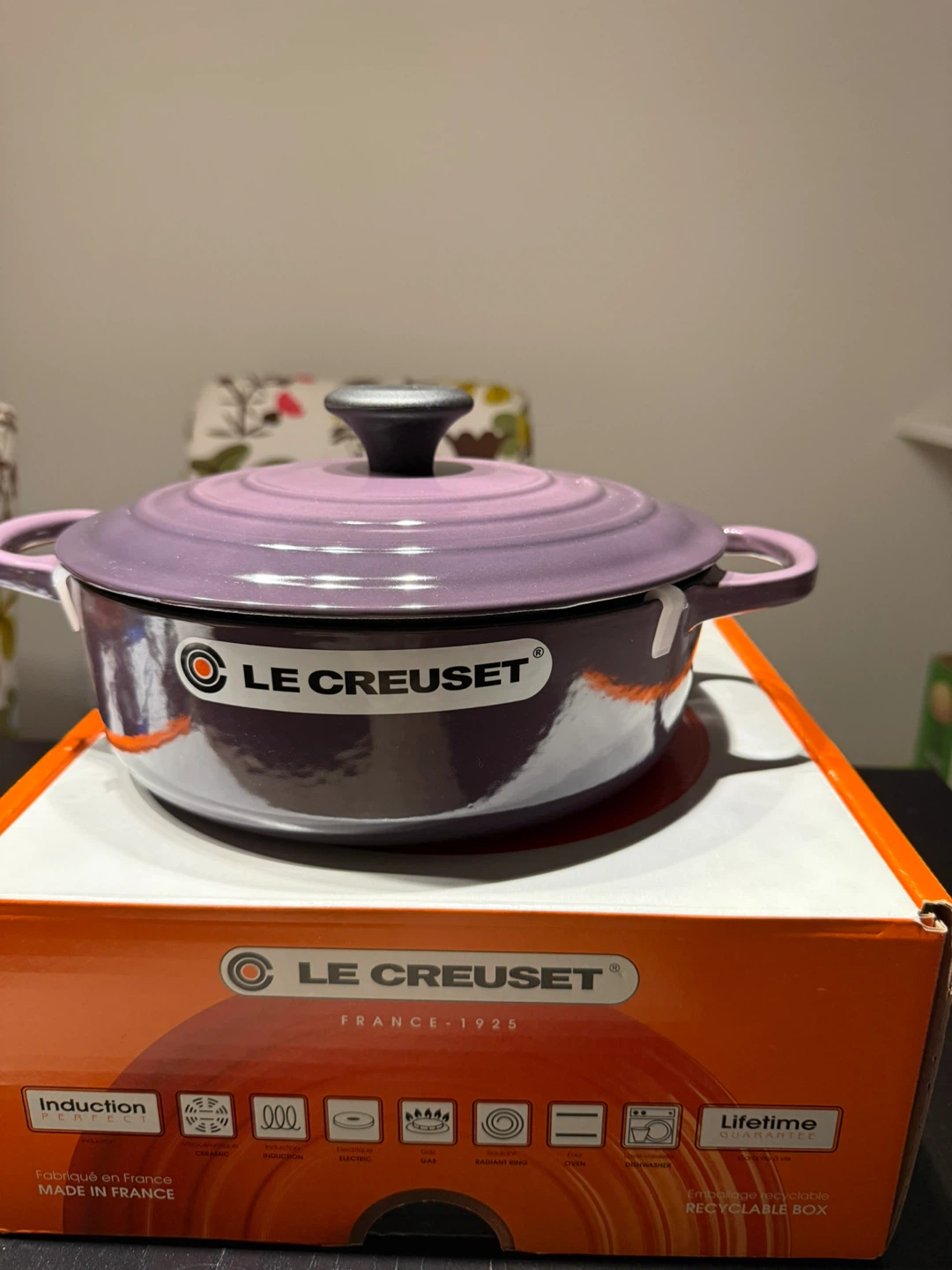 Le Creuset Cocotte Ronde Basse Evolution - Cassis - photo 2