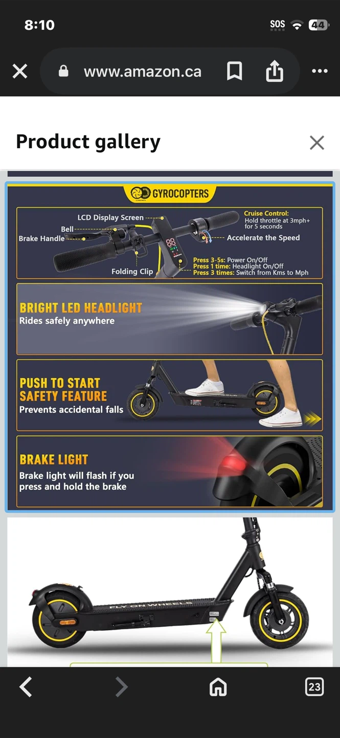 Gyrocpters Flash Pro Max Electric Scooter - photo 5
