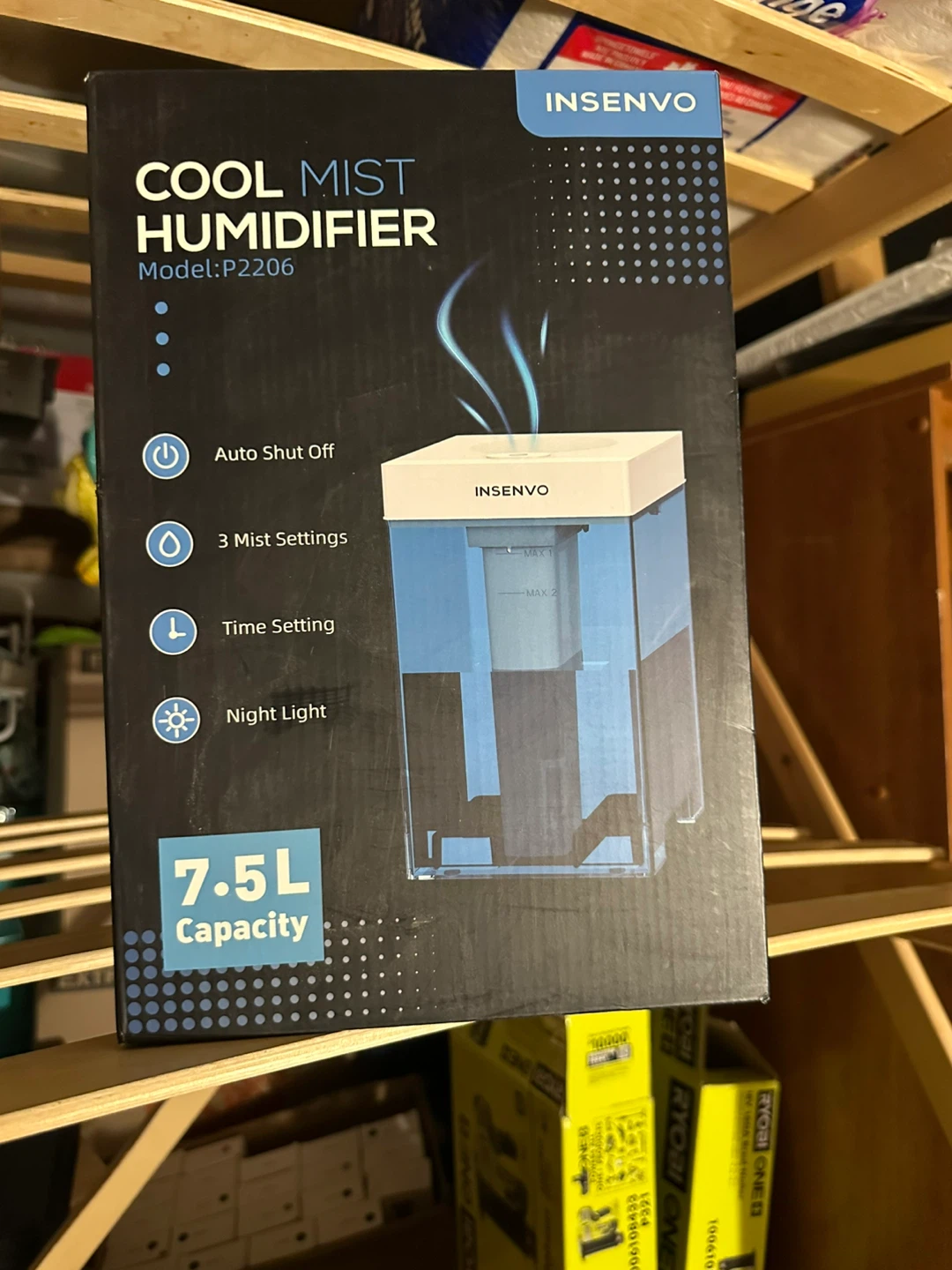 Insenvo Cool Mist Humidifier - 7.5L Capacity, New in Box! - photo 3