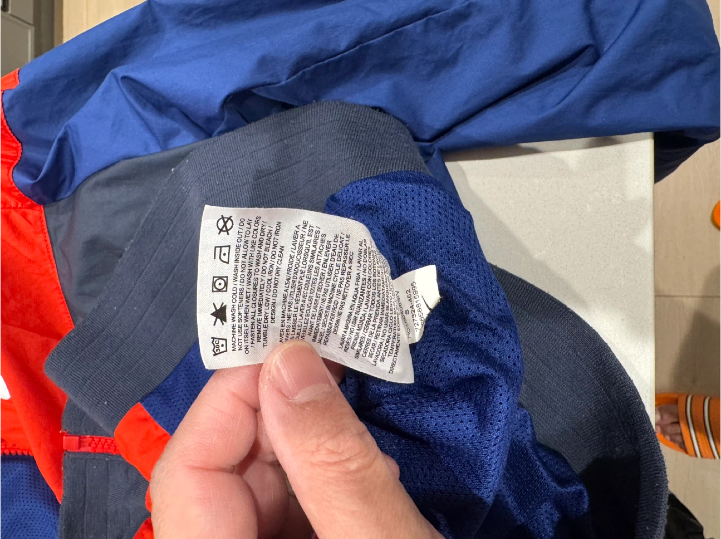 Nike Windbreaker Jacket - Blue & Red size small - photo 4