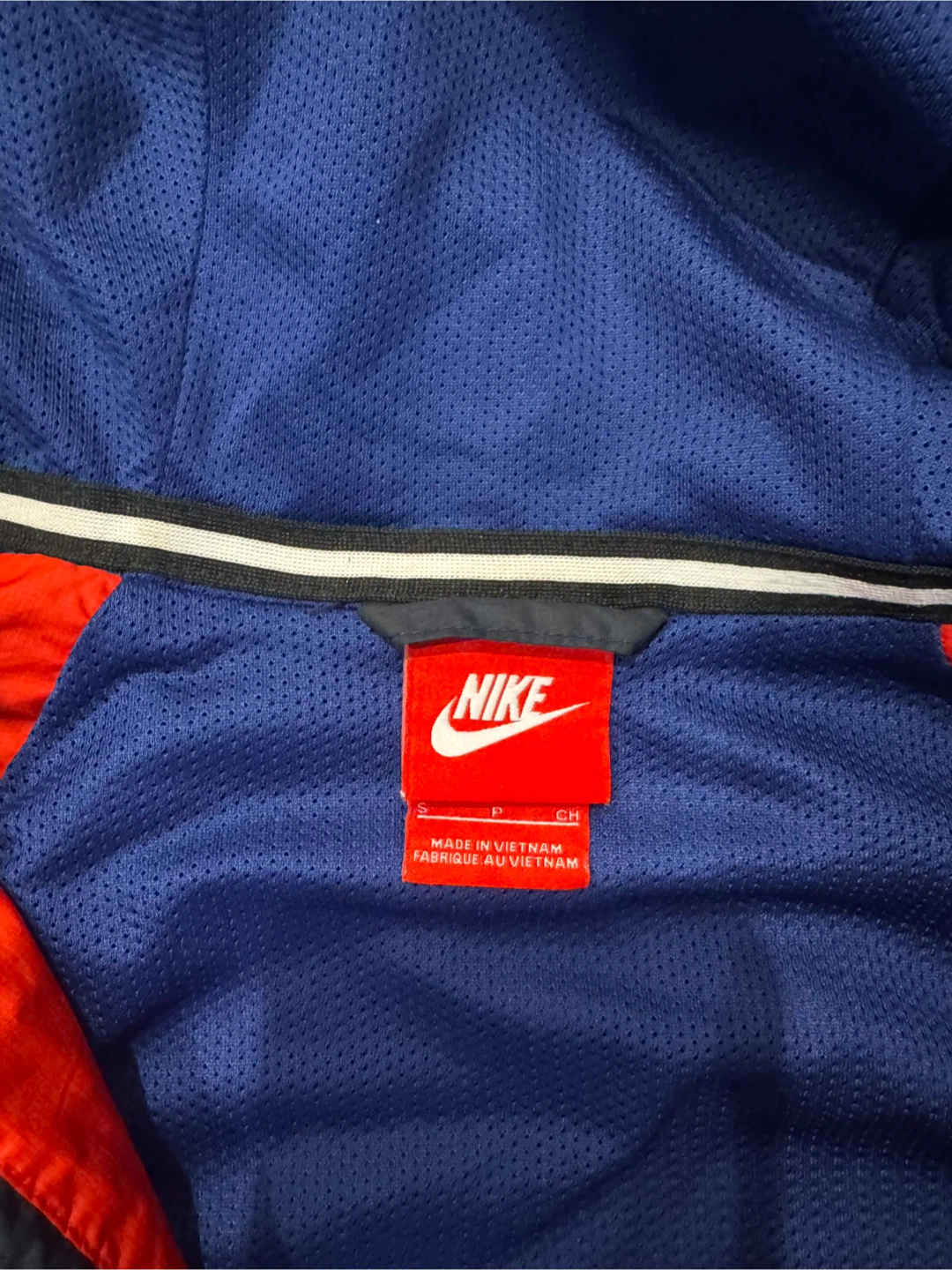 Nike Windbreaker Jacket - Blue & Red size small - photo 2