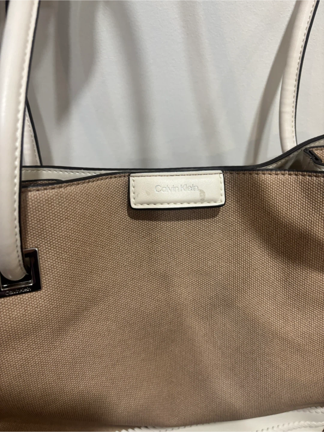 Calvin Klein Tote Bag - Beige & White - photo 2