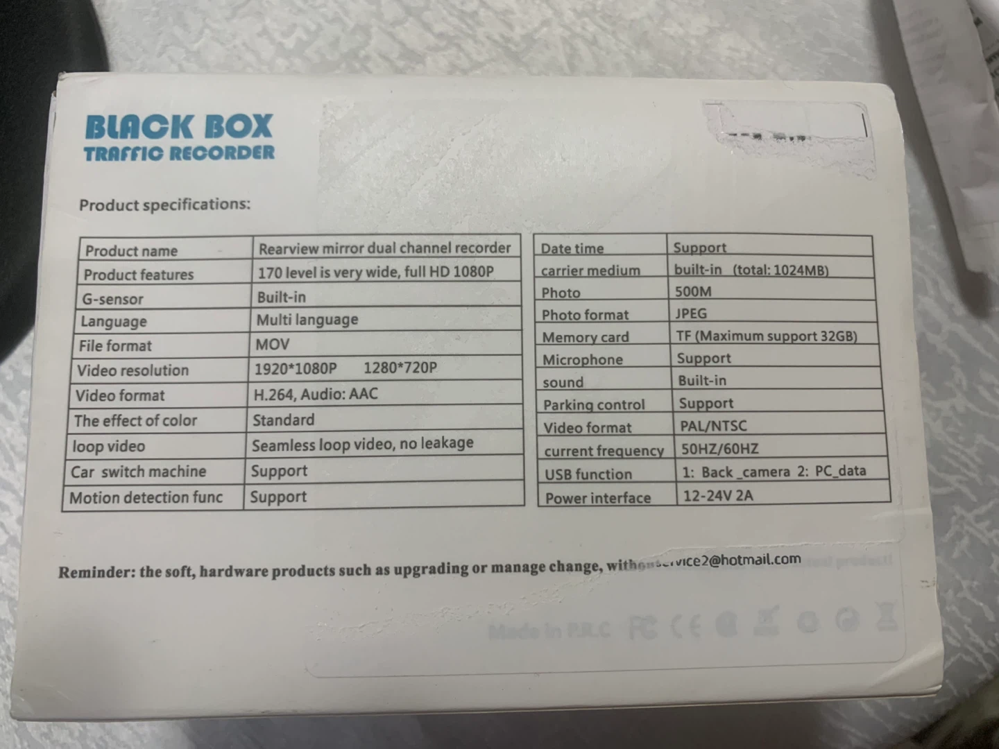 Black Box Traffic Recorder - Rearview Mirror Dual Channel - photo 4