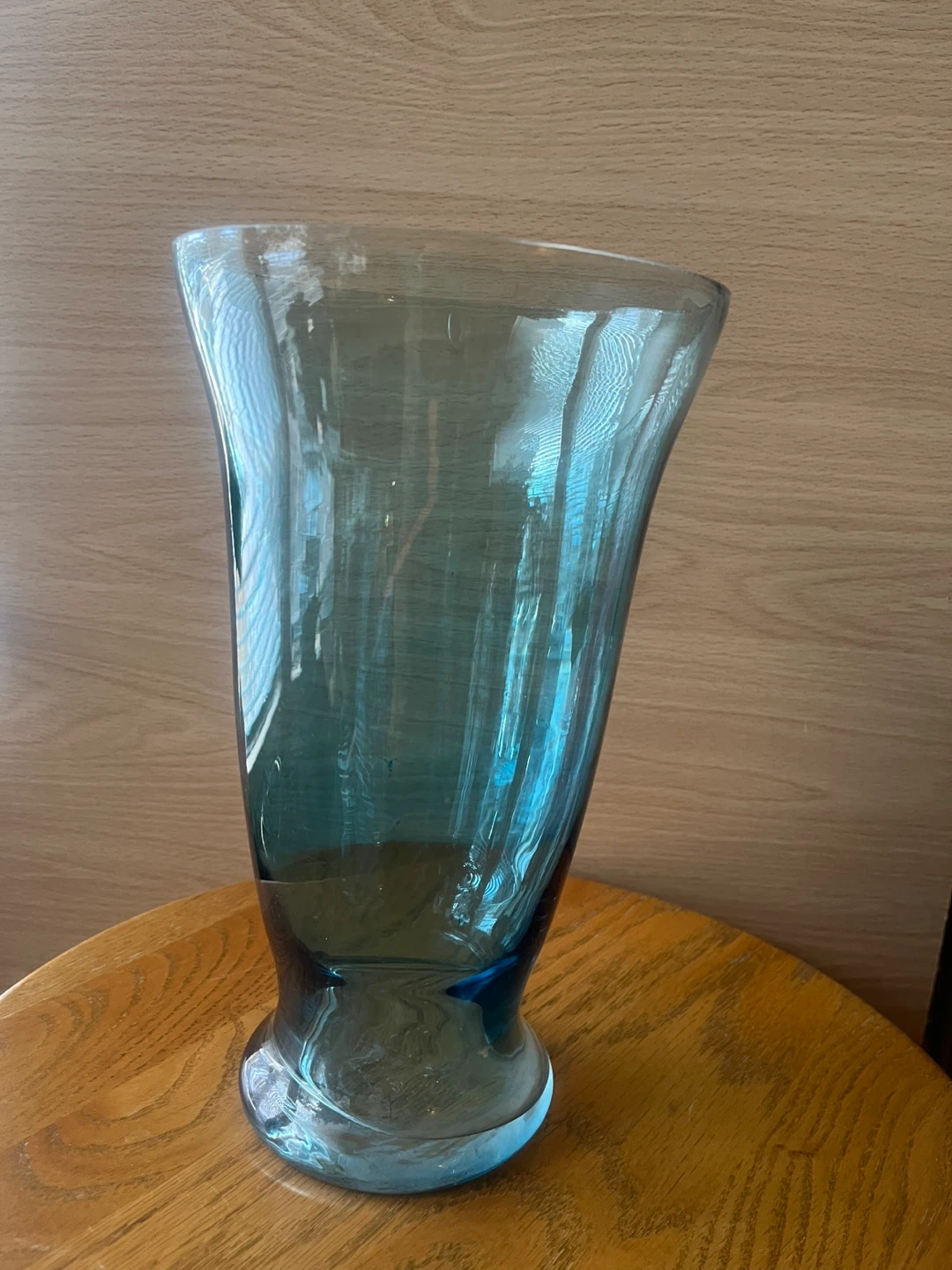 Blue Glass Vase - 9 inches tall - photo 2